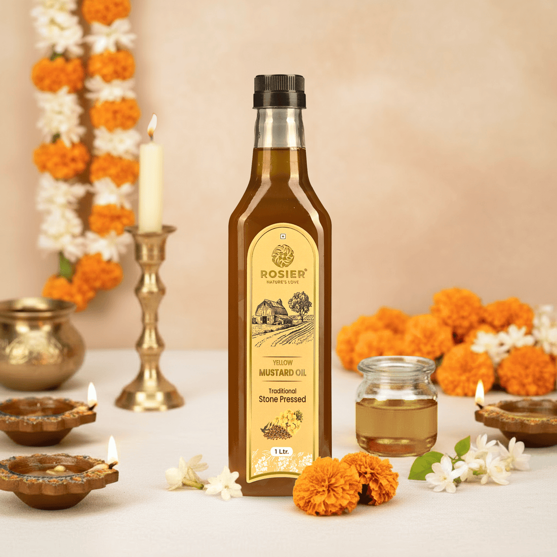 Rosier Foods Stone Pressed Yellow Mustard Oil