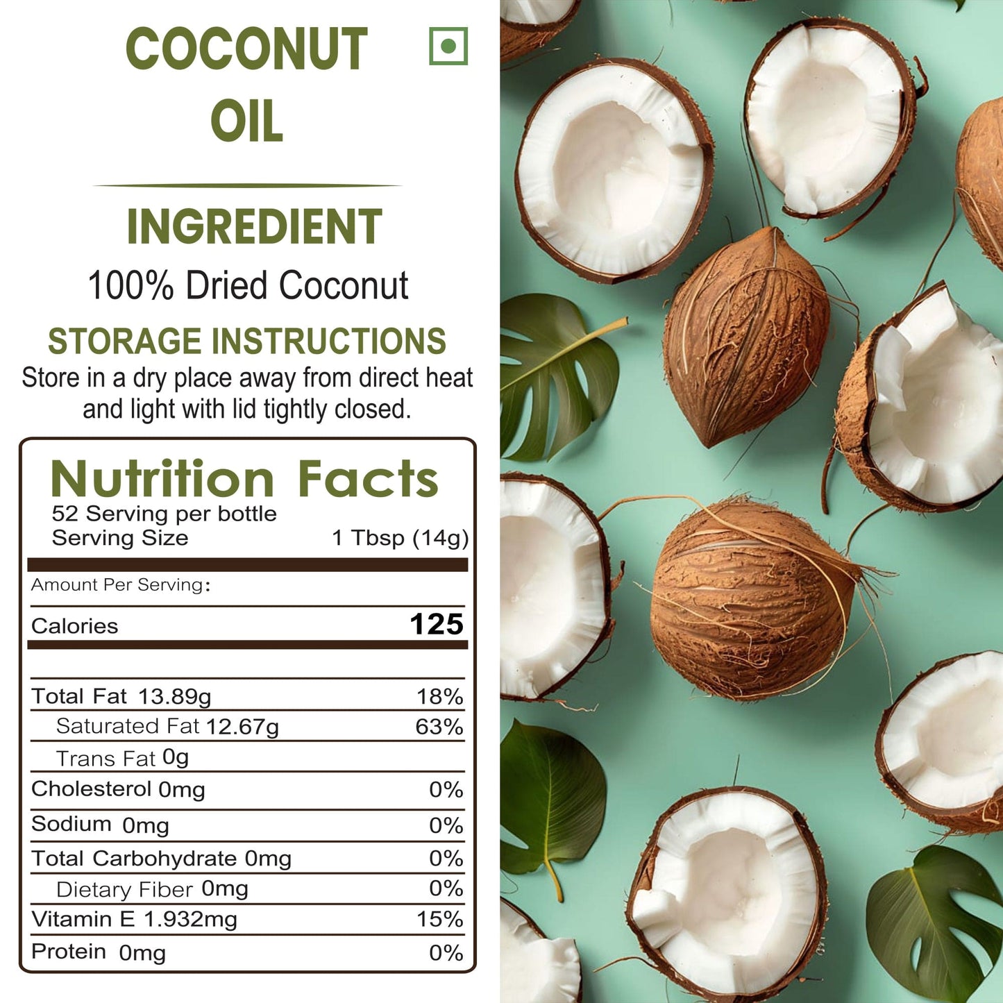 Rosier Foods Stone Pressed Virgin Coconut Oil 1000 ML (PET BOTTLE)