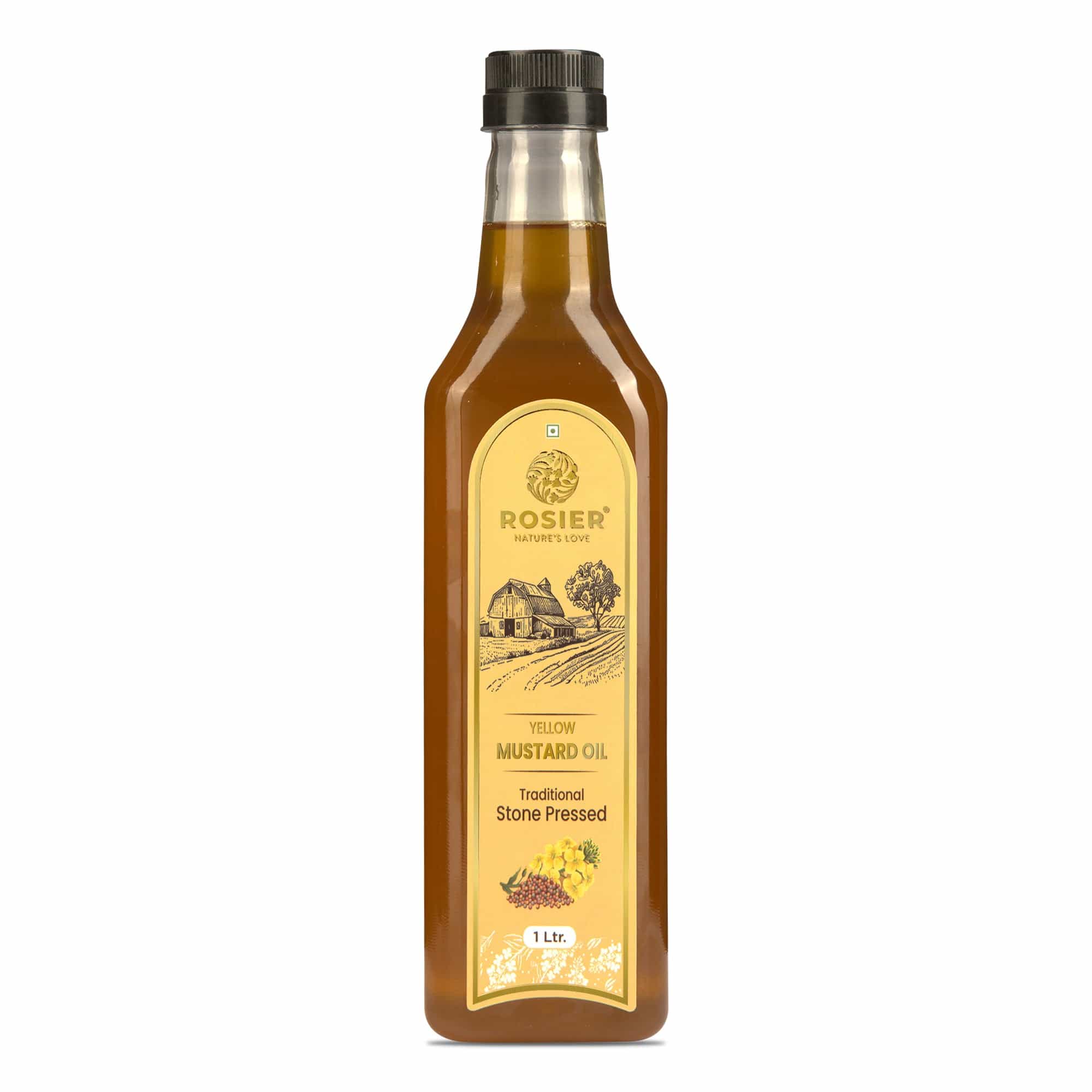 Rosier Foods Stone Pressed Yellow Mustard Oil 1000 ml