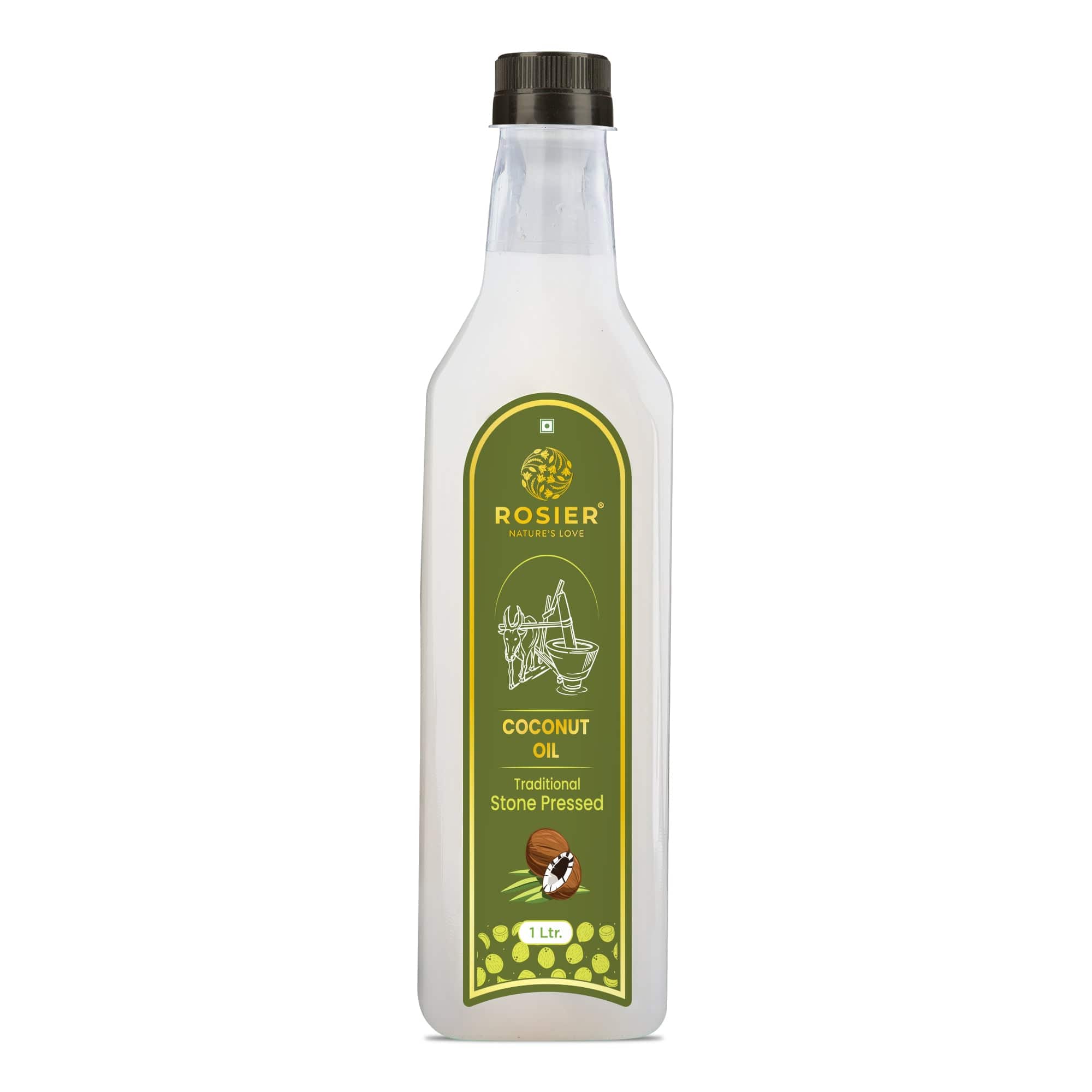 Rosier Foods Stone Pressed Virgin Coconut Oil 1000 ML (PET BOTTLE)