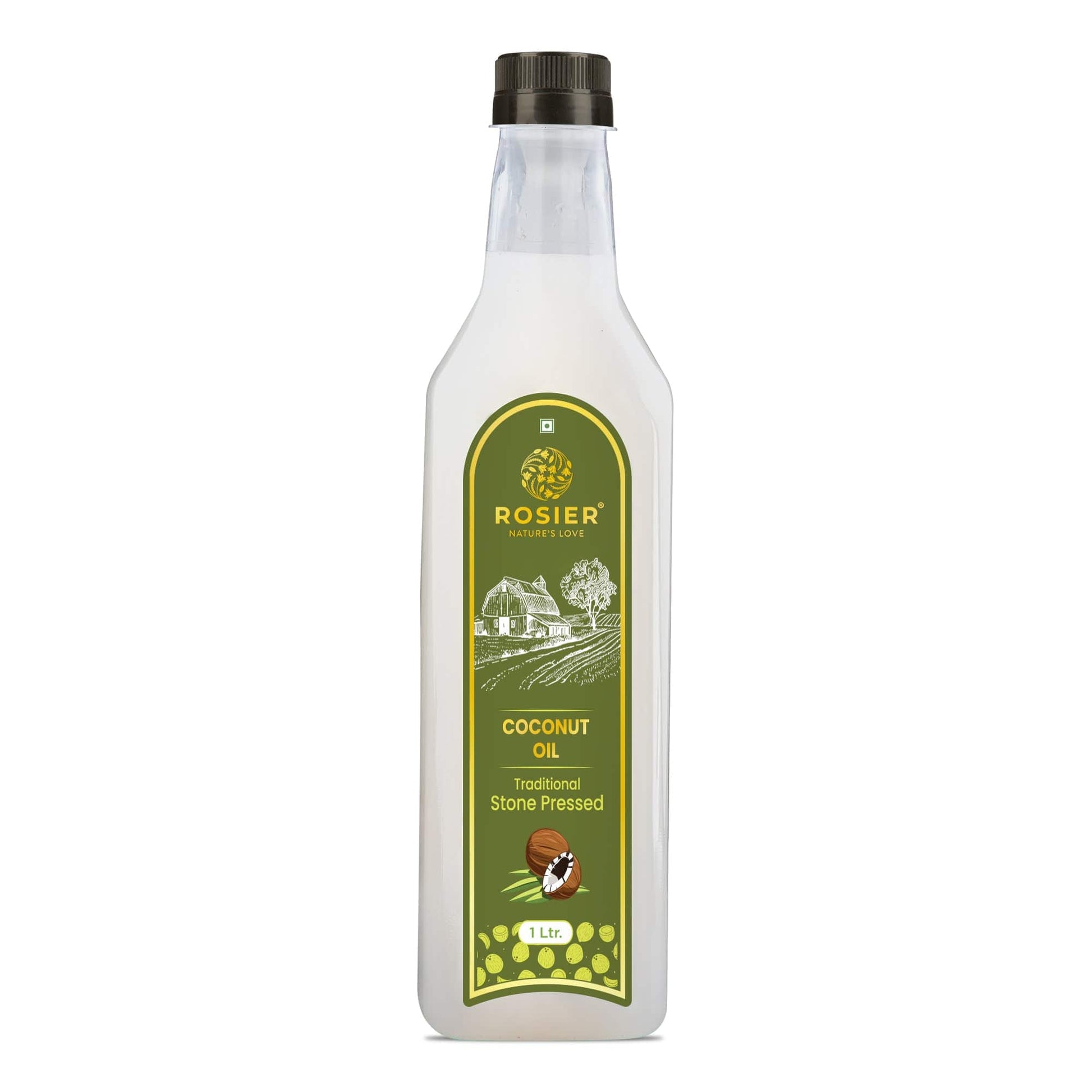 Rosier Foods Stone Pressed Virgin Coconut Oil 1000 ML (PET BOTTLE)