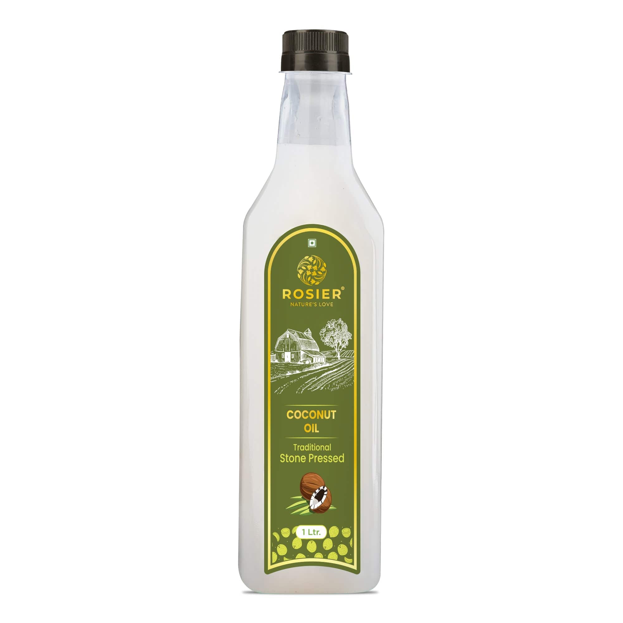 Rosier Foods Stone Pressed Virgin Coconut Oil 1000 ML (PET BOTTLE)