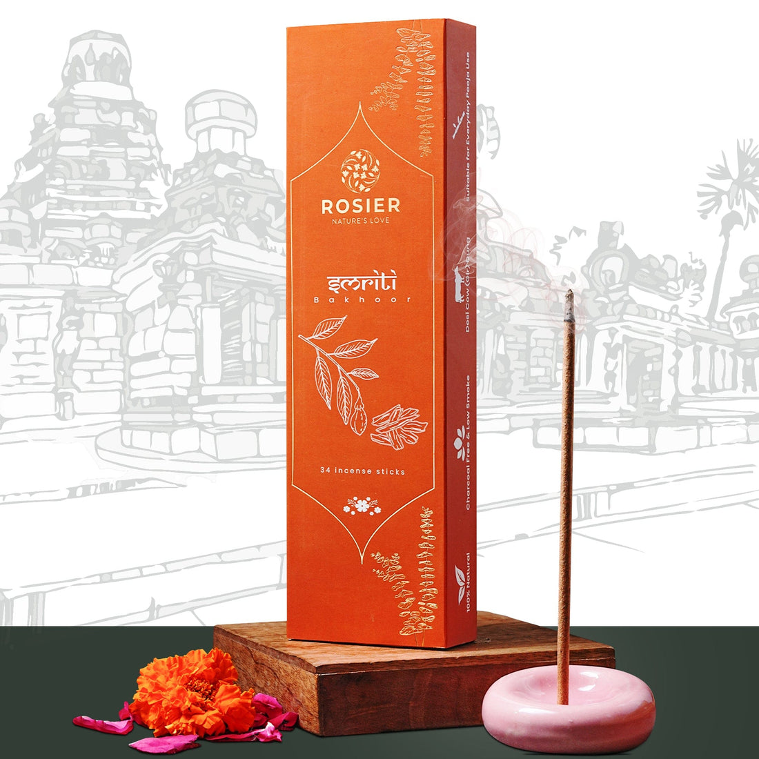 Rosier Foods Smriti Bakhoor Dhoop Incense Sticks