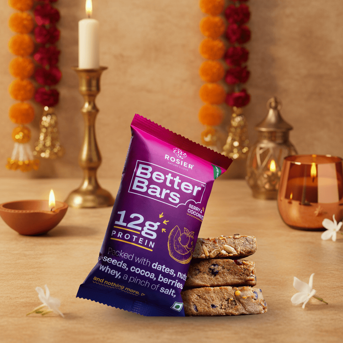 Rosier Foods Better Bars Berry & Coconut