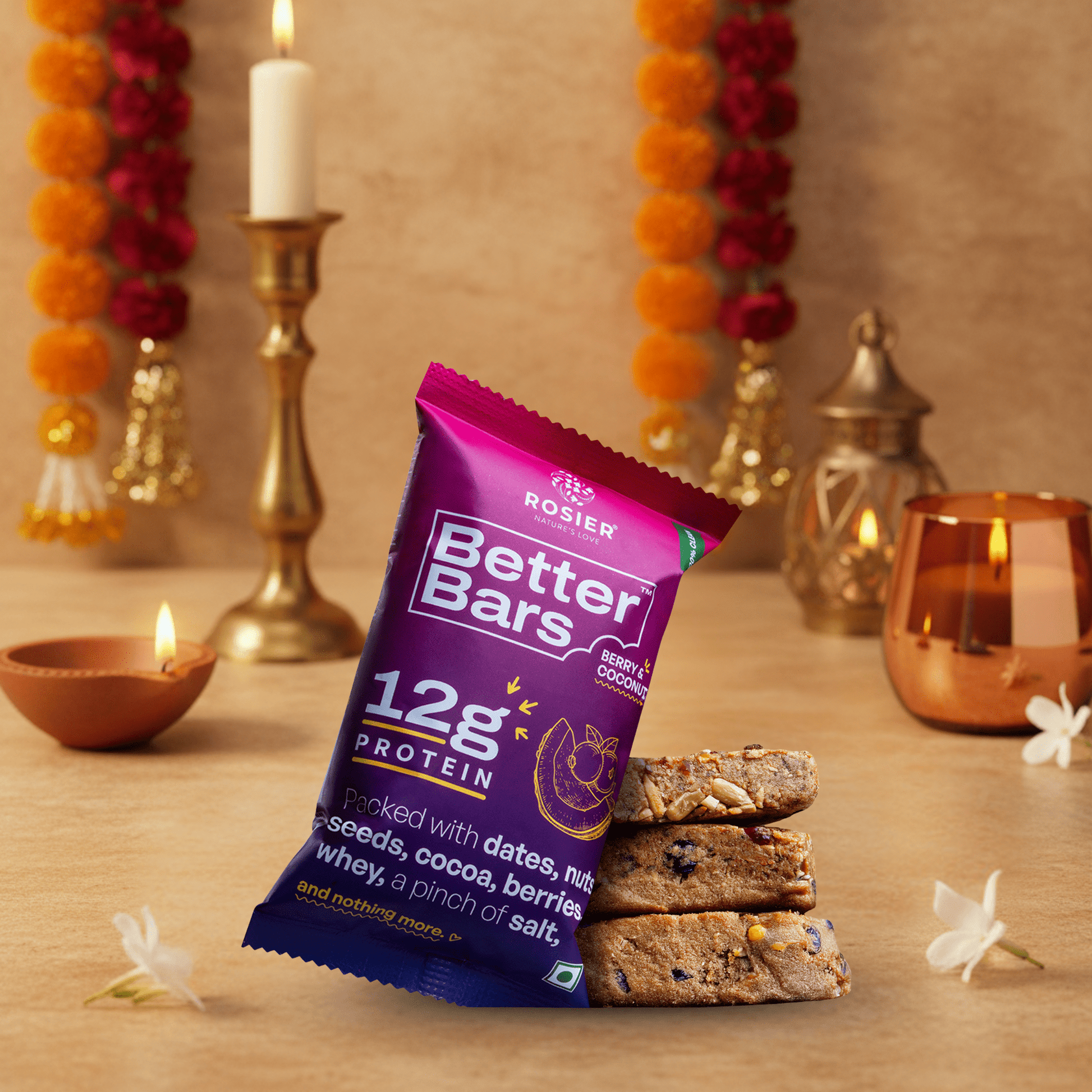 Rosier Foods Better Bars Berry & Coconut