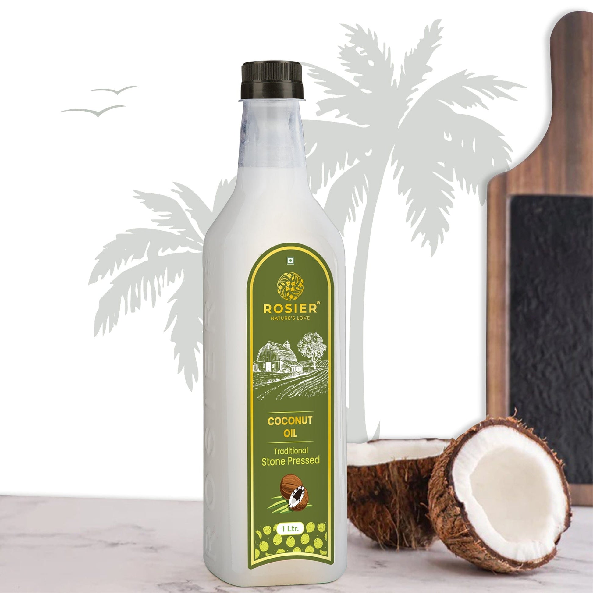 Rosier Foods Stone Pressed Virgin Coconut Oil 1000 ML (PET BOTTLE)