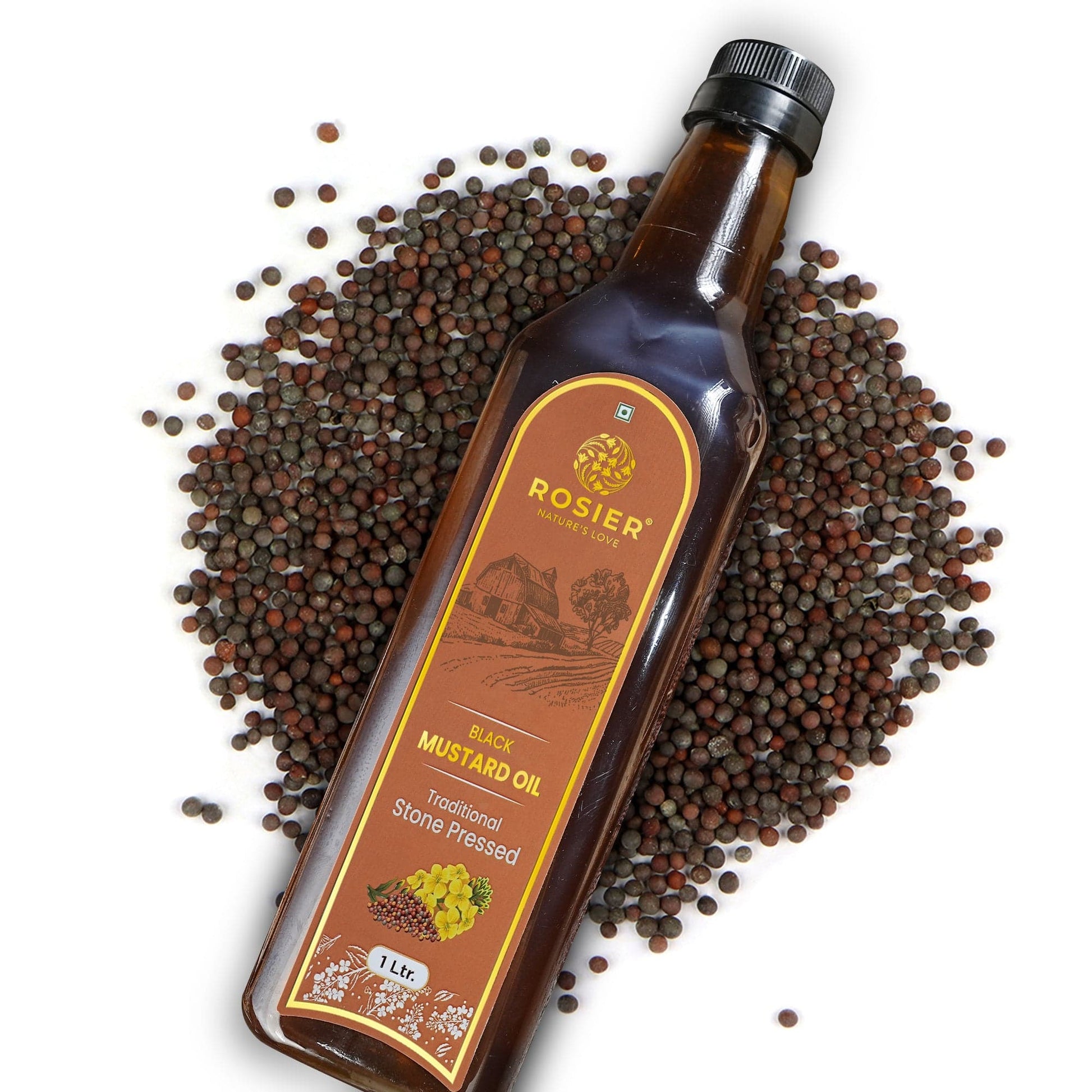 Rosier Foods Stone Pressed Black Mustard Oil