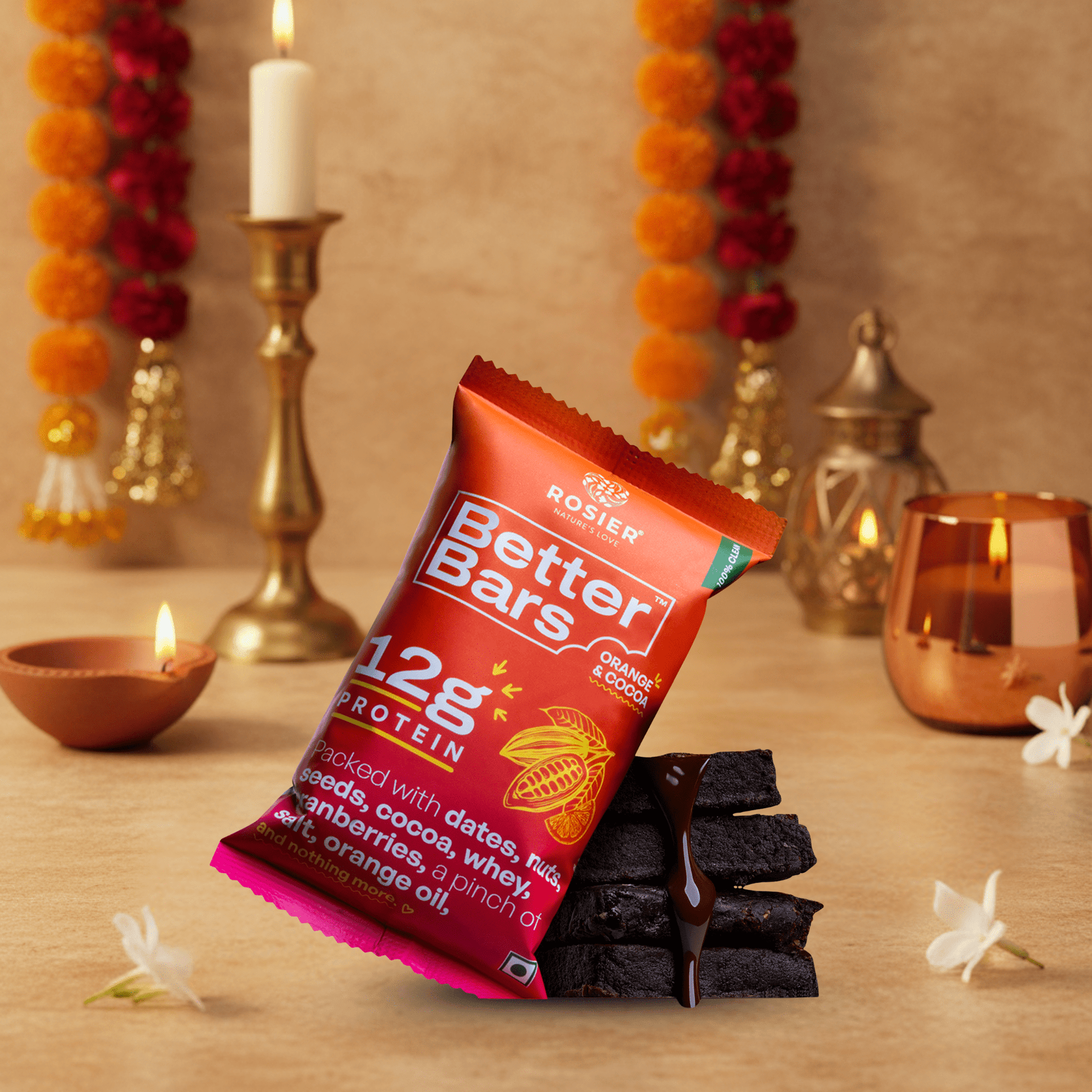 Rosier Foods Better Bars Orange & Cocoa