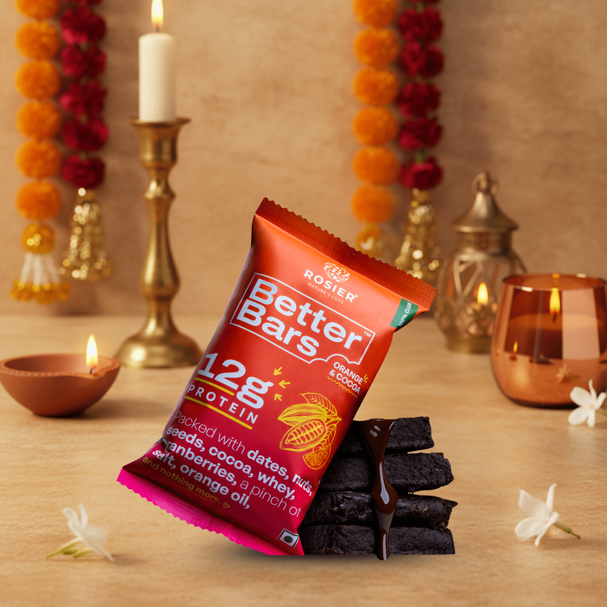 Rosier Foods Better Bars Orange & Cocoa
