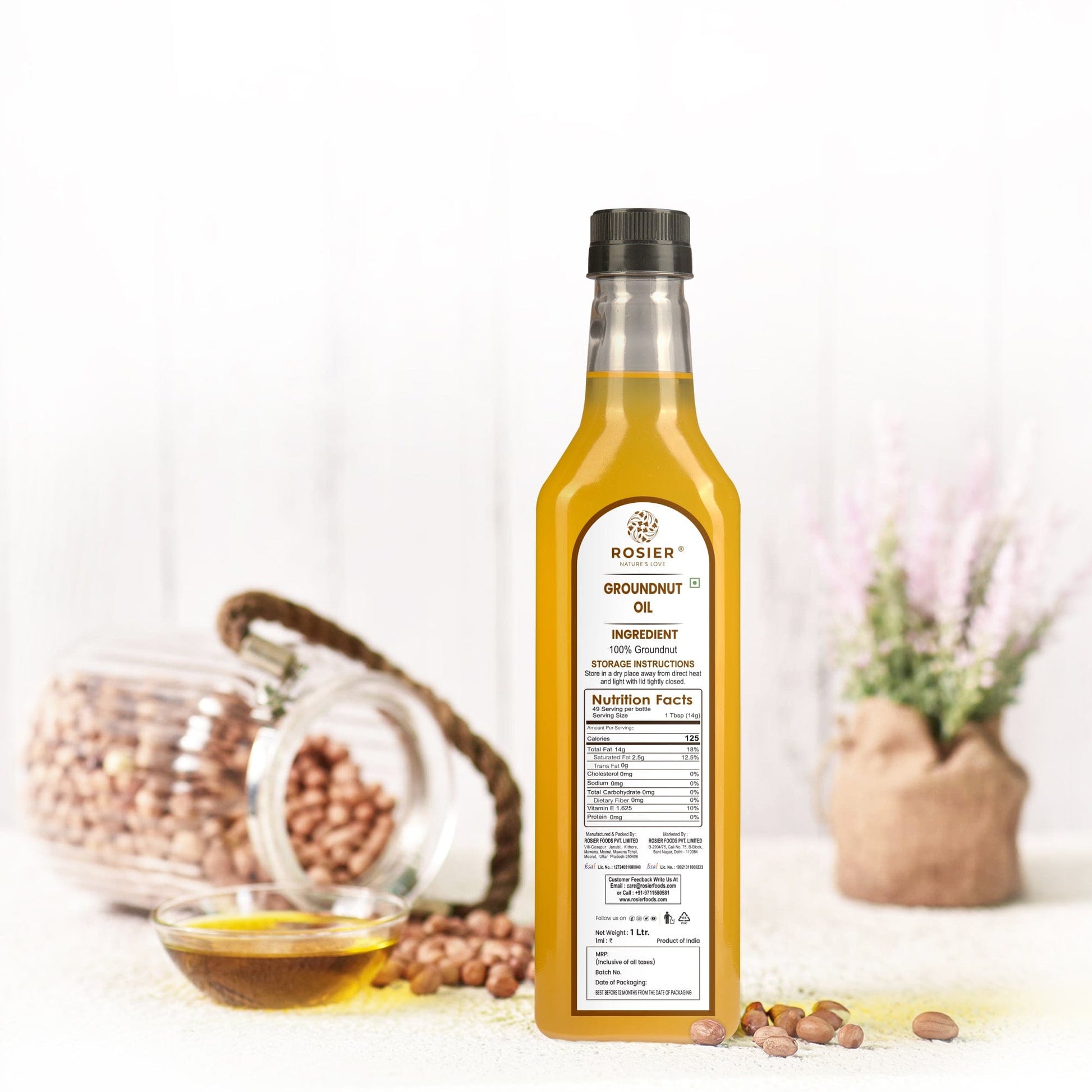 Rosier Foods Stone Pressed Groundnut Oil