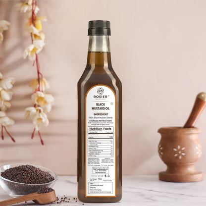Rosier Foods Stone Pressed Black Mustard Oil