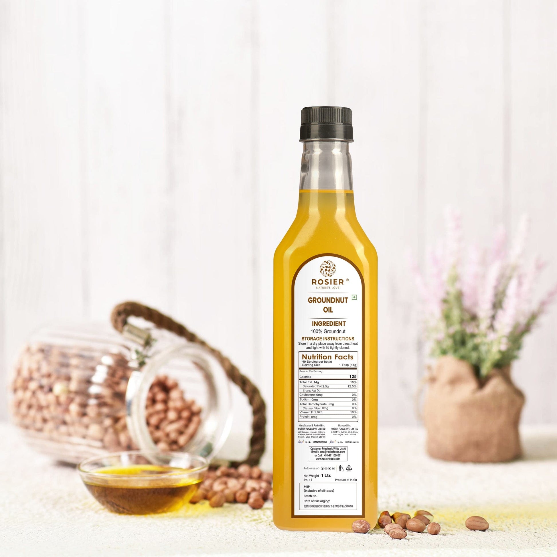 Rosier Foods Stone Pressed Groundnut Oil