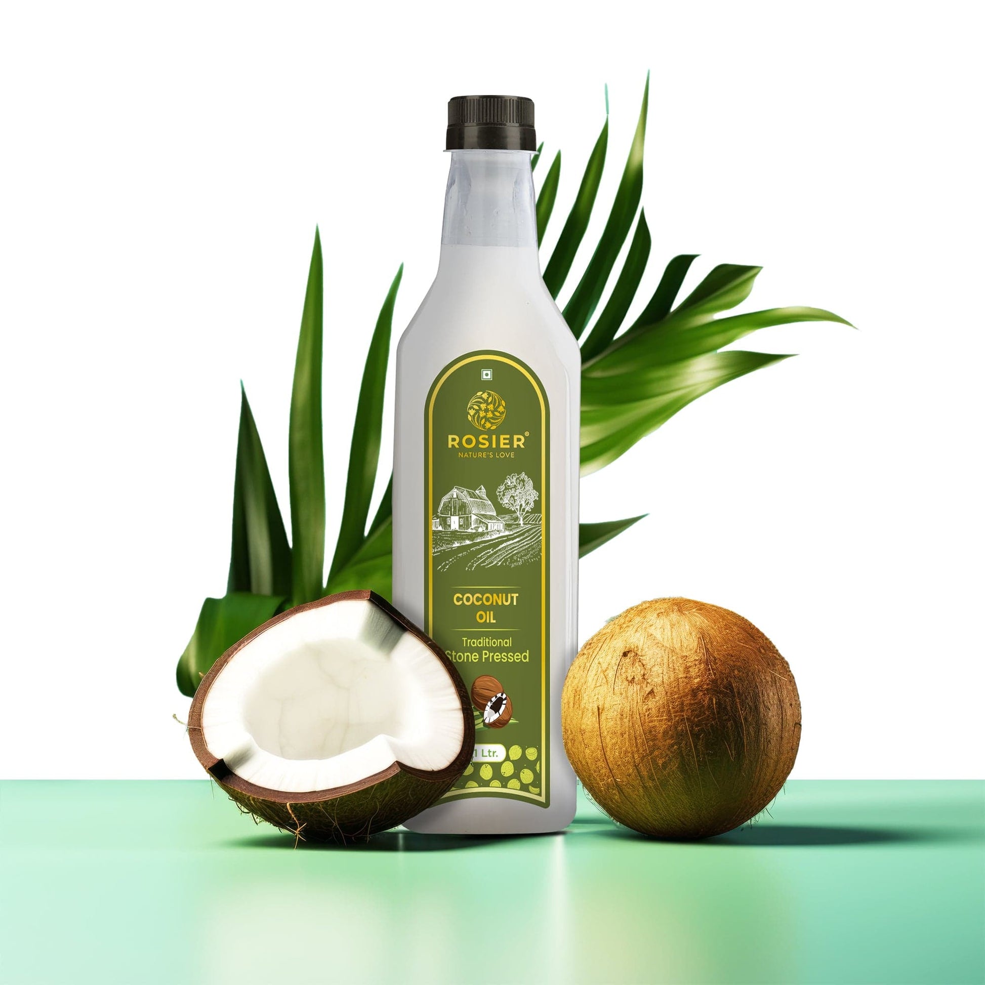 Rosier Foods Stone Pressed Virgin Coconut Oil 1000 ML (PET BOTTLE)