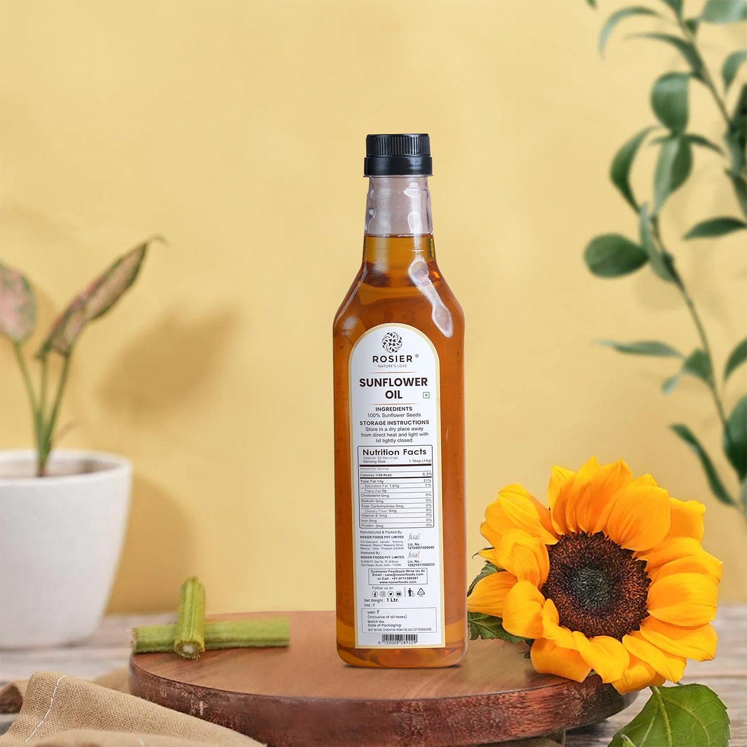 Rosier Foods Stone Pressed Sunflower Oil