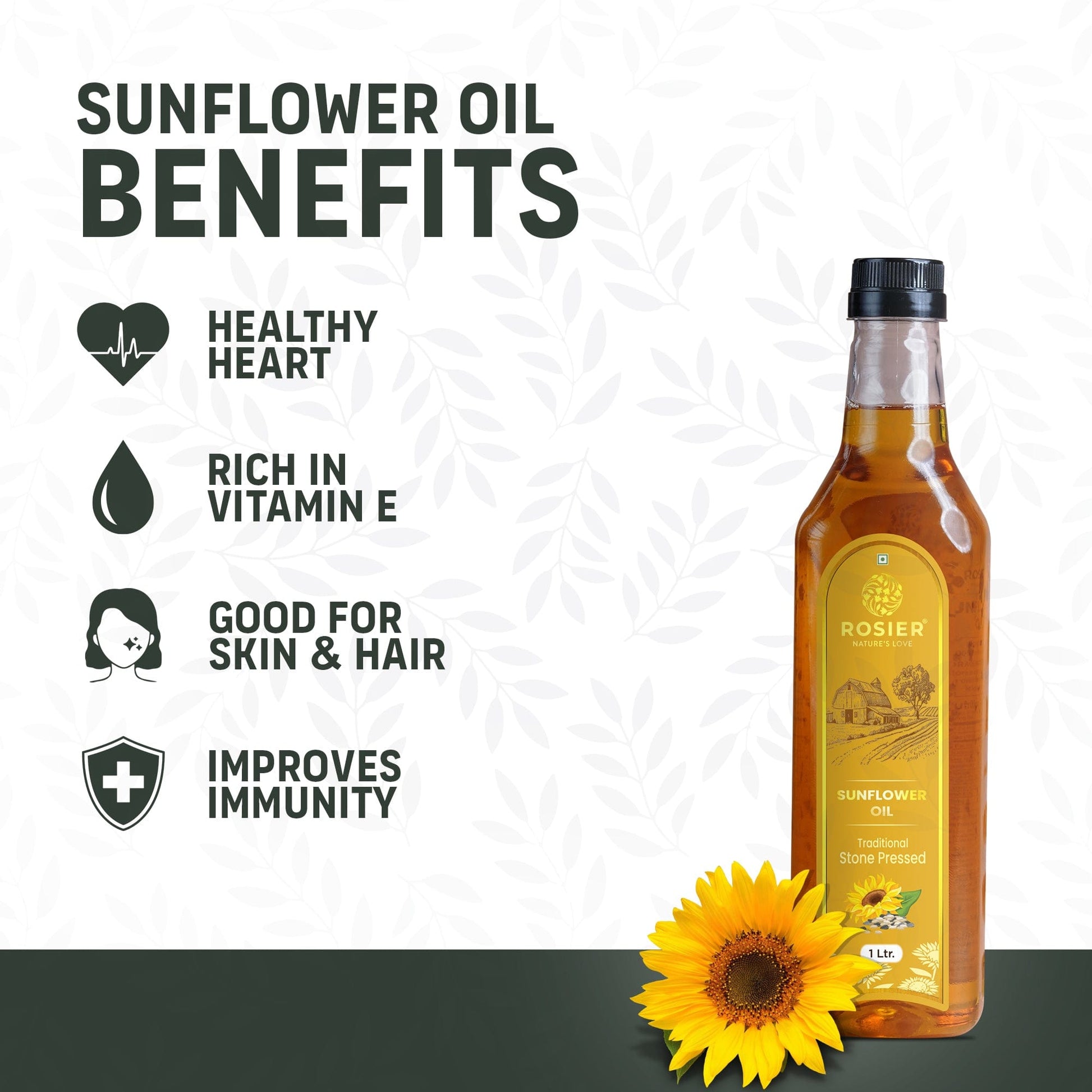 Rosier Foods Stone Pressed Sunflower Oil