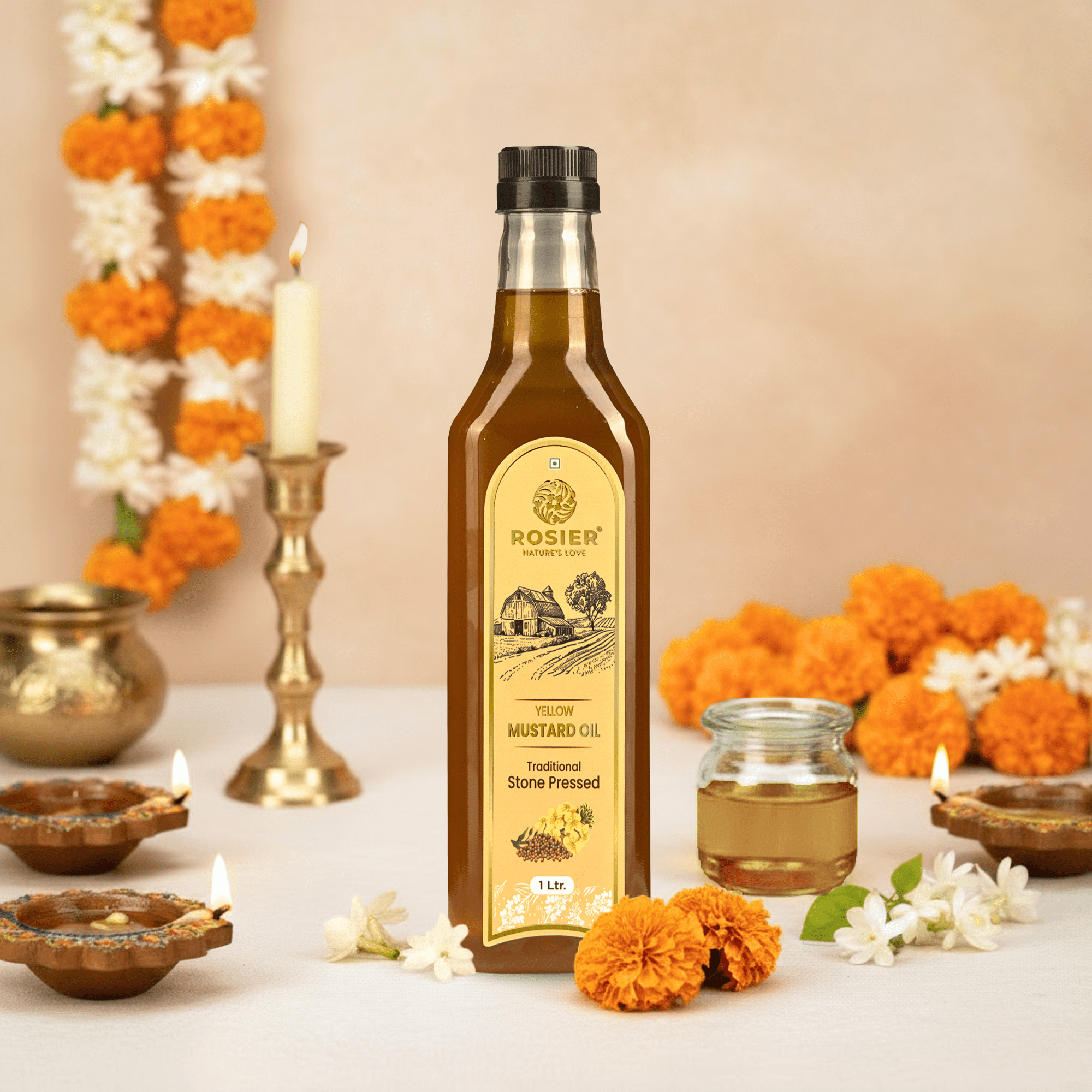 Rosier Foods Stone Pressed Yellow Mustard Oil