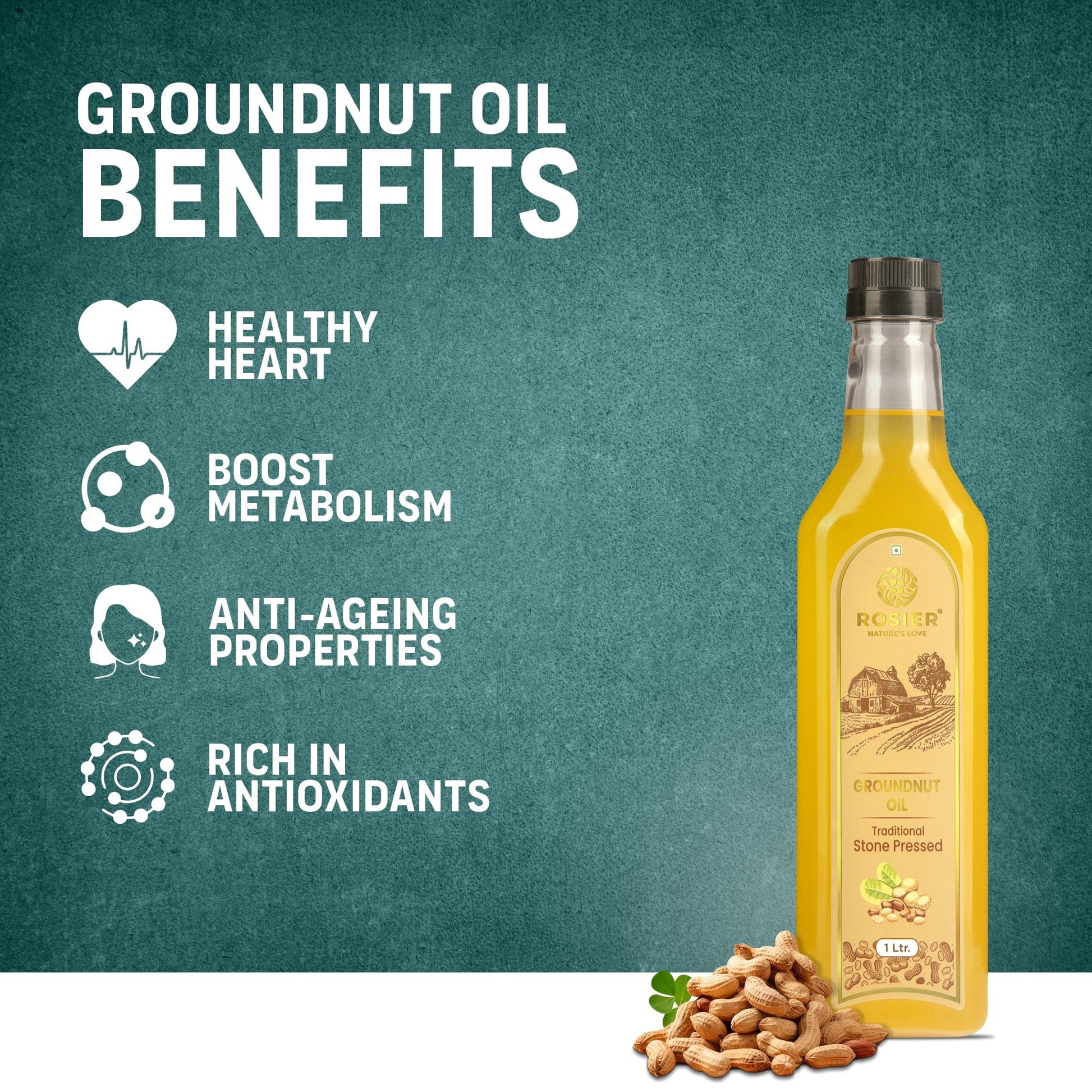 Rosier Foods Stone Pressed Groundnut Oil