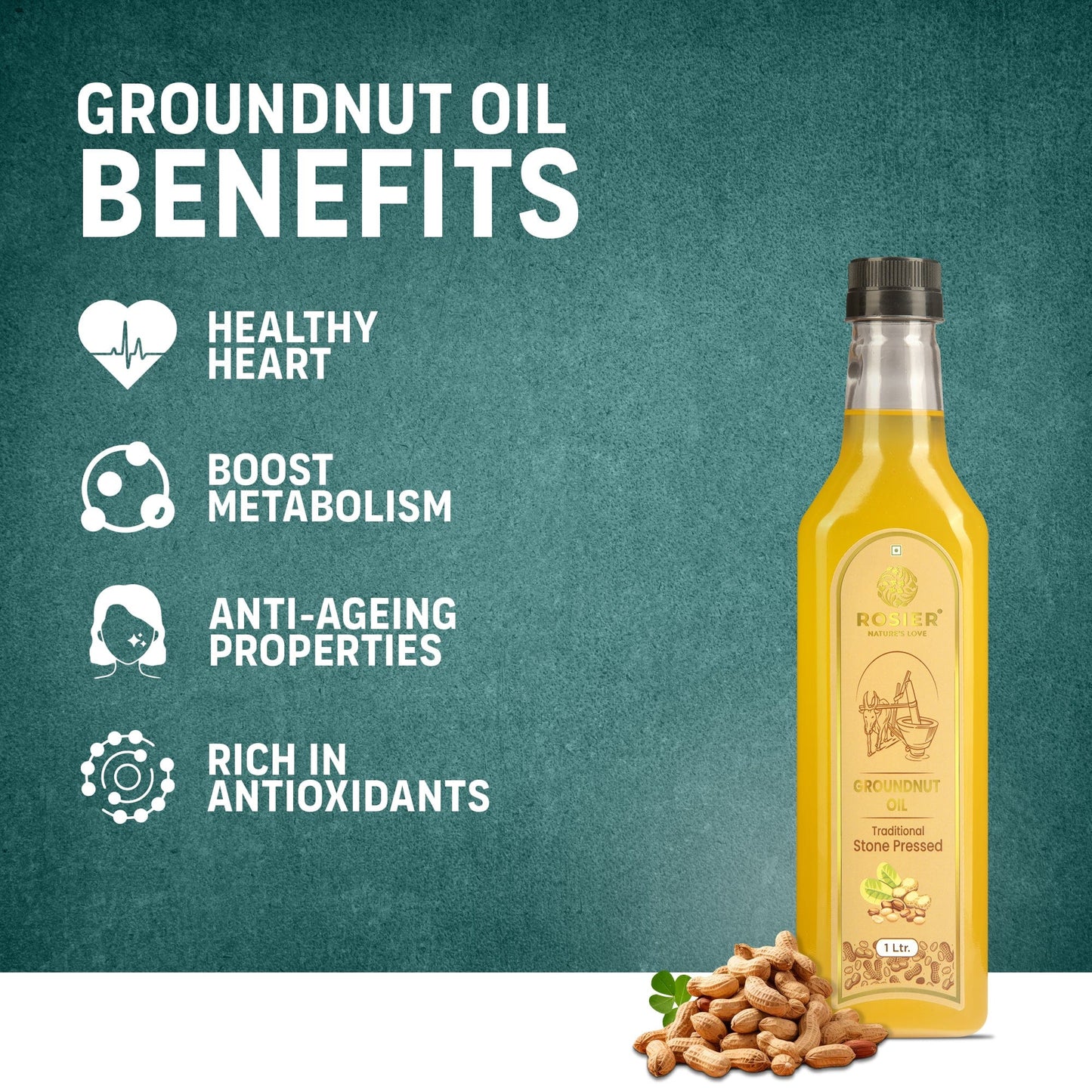 Rosier Foods Stone Pressed Groundnut Oil