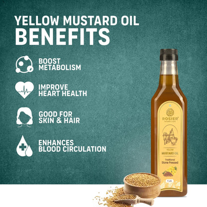 Rosier Foods Stone Pressed Yellow Mustard Oil