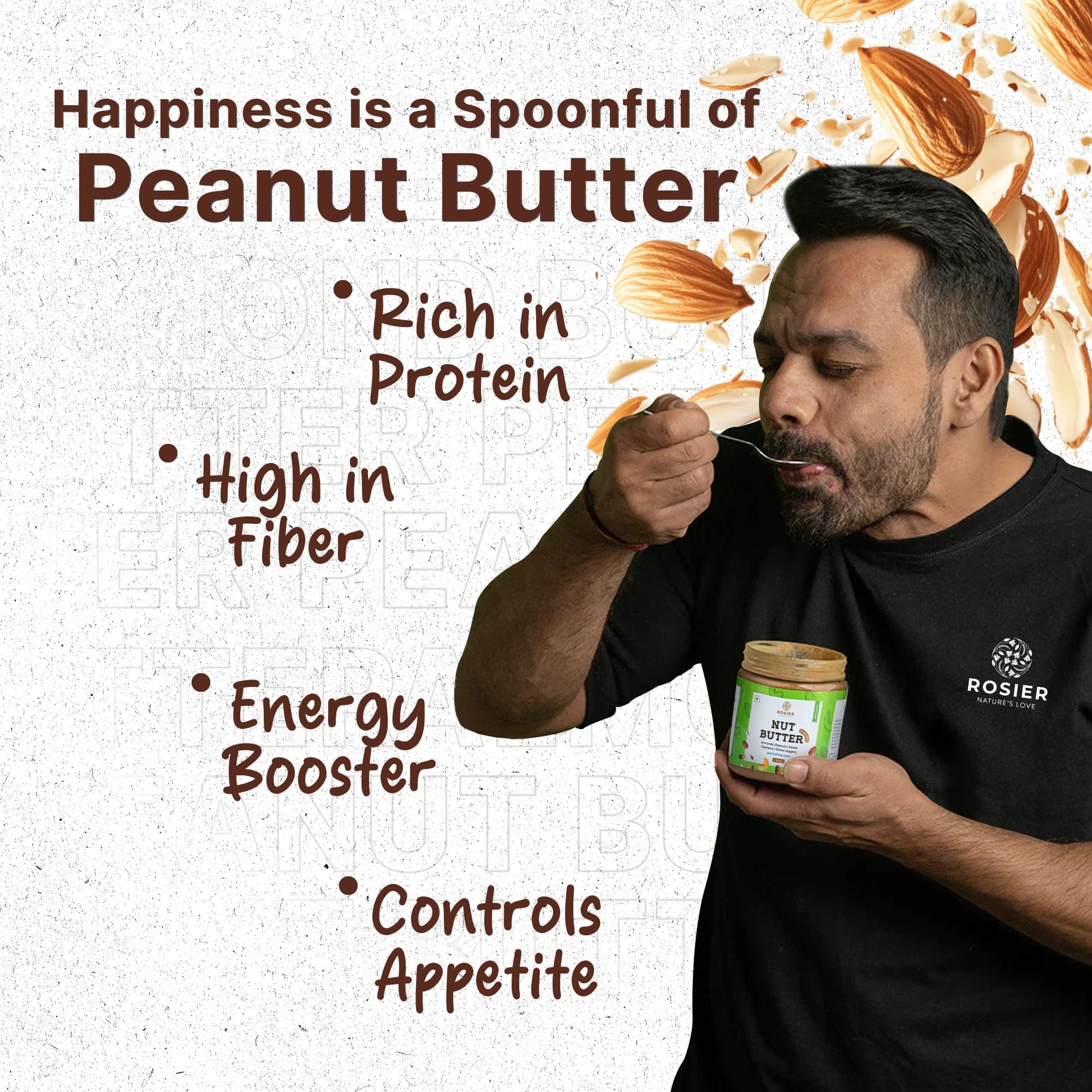 Rosier Foods Nut Butter Crunchy 300g