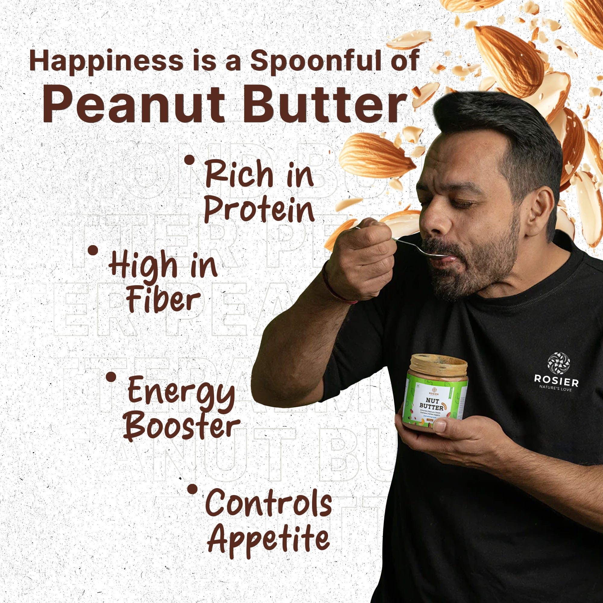 Rosier Foods Nut Butter Crunchy 300g