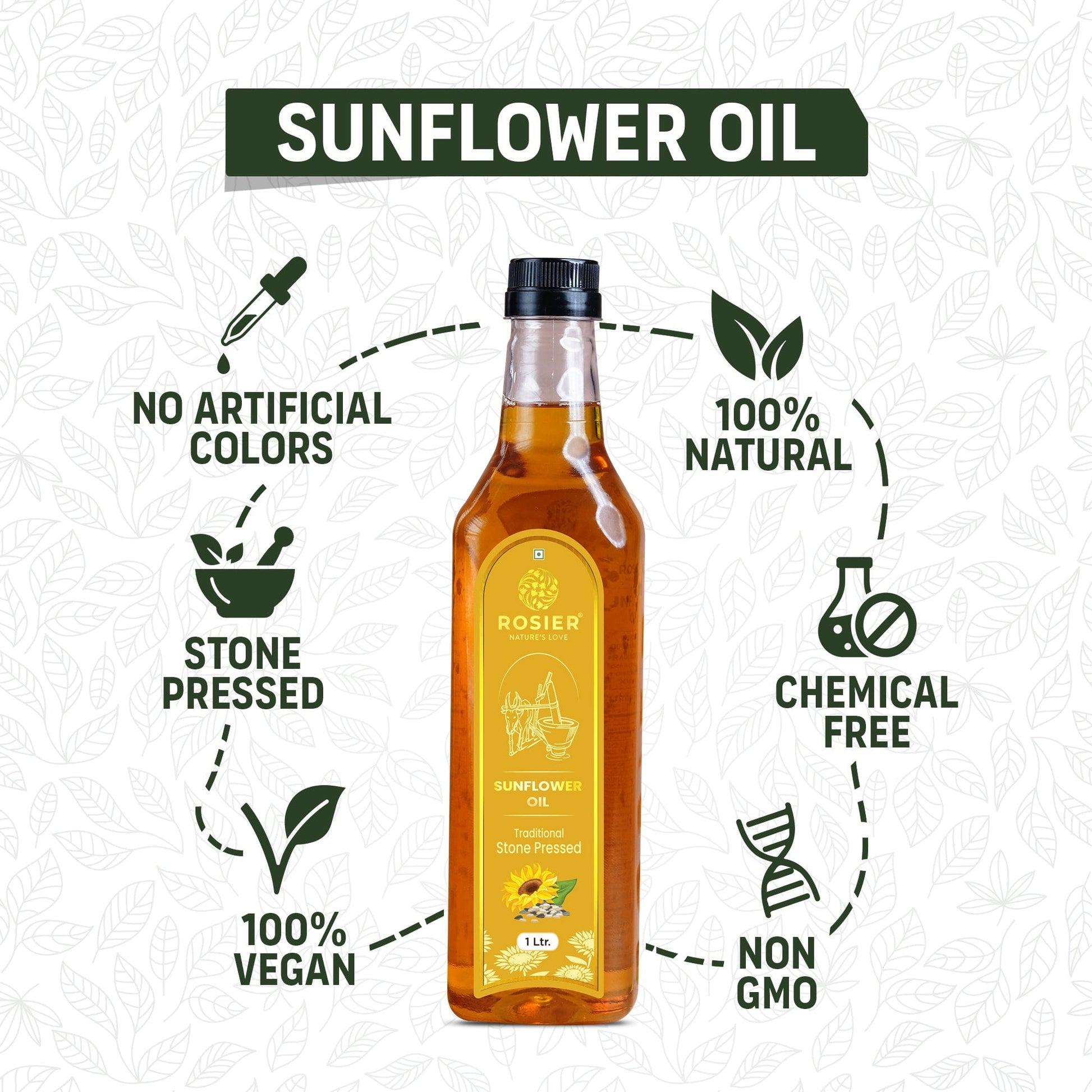 Rosier Foods Stone Pressed Sunflower Oil