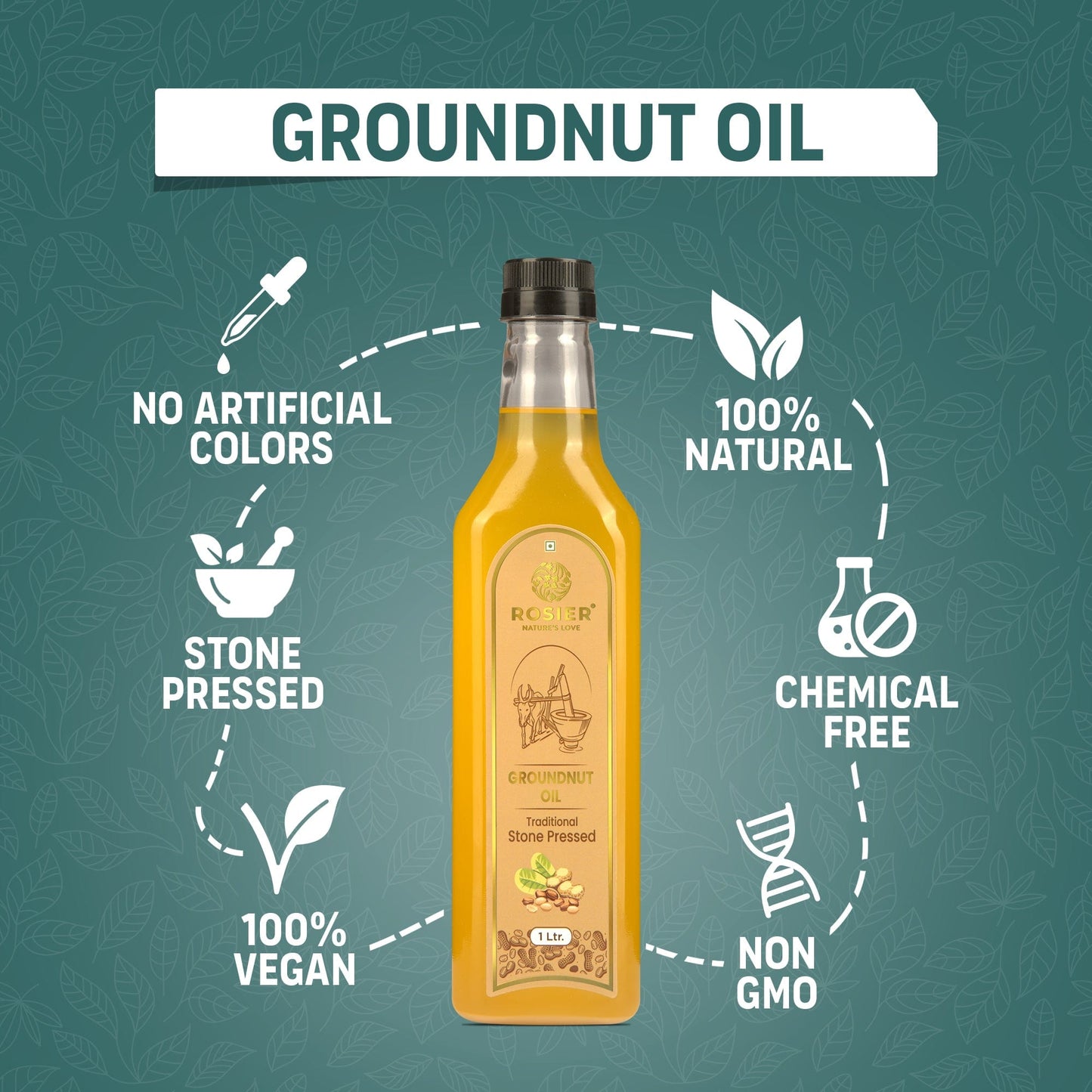 Rosier Foods Stone Pressed Groundnut Oil