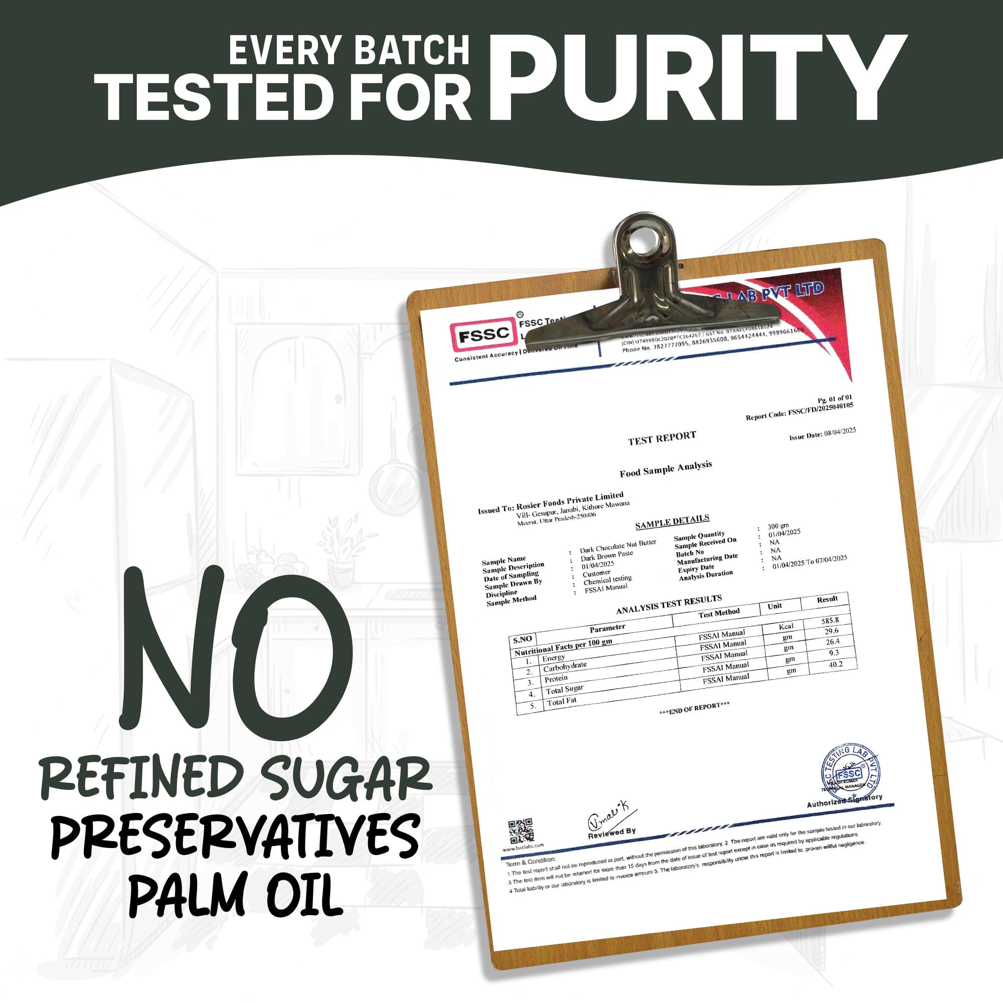 Rosier Foods Nut Butter Dark Chocolate 300g