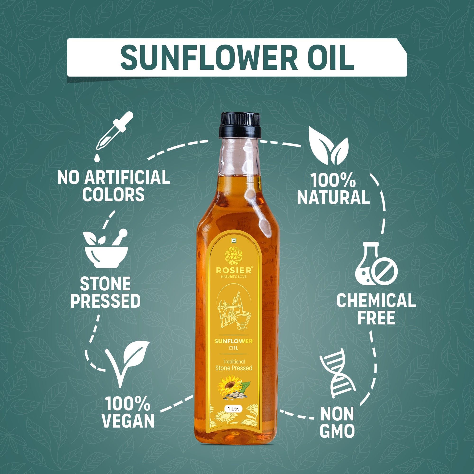 Rosier Foods Stone Pressed Sunflower Oil
