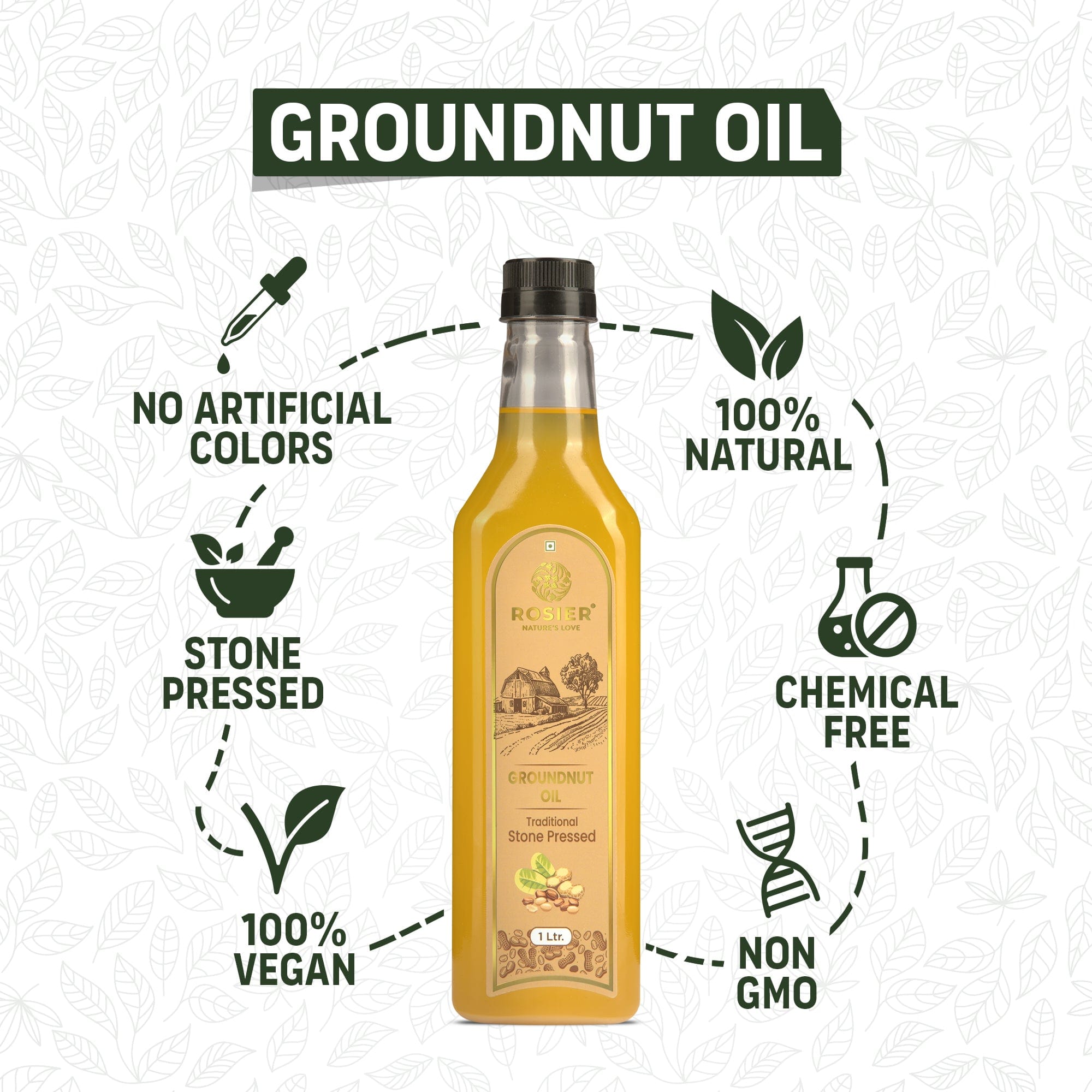 Rosier Foods Stone Pressed Groundnut Oil