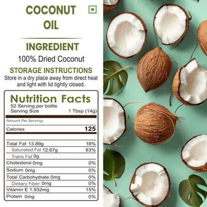 Rosier Foods Stone Pressed Virgin Coconut Oil 1000 ML (PET BOTTLE)