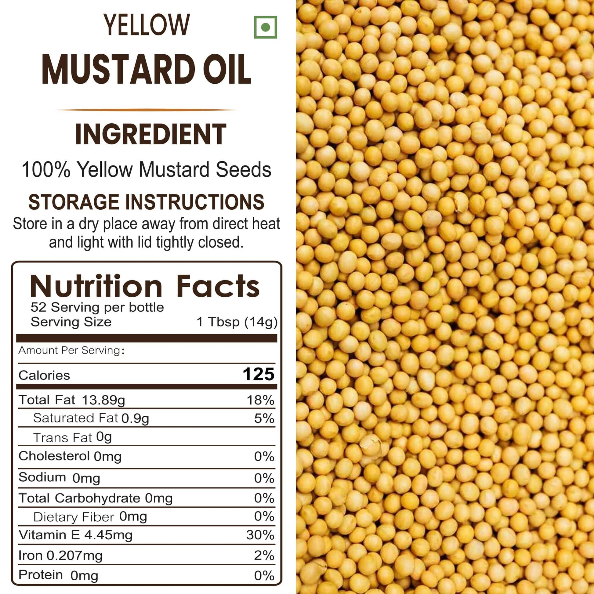 Rosier Foods Stone Pressed Yellow Mustard Oil