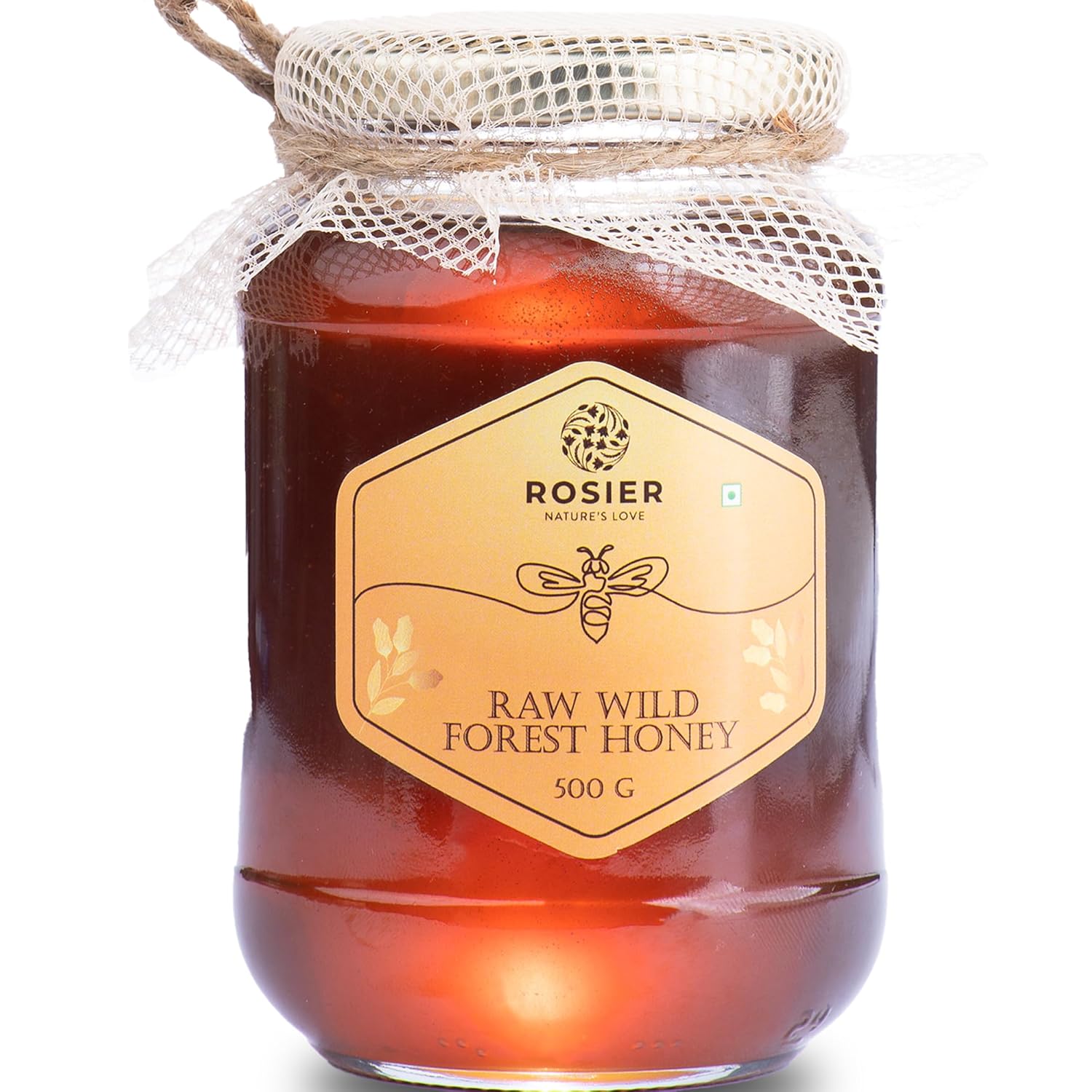 Rosier Foods Wild Forest Honey 500gm + Almond Crunchy Nut Butter 300gm 500gm + 300gm