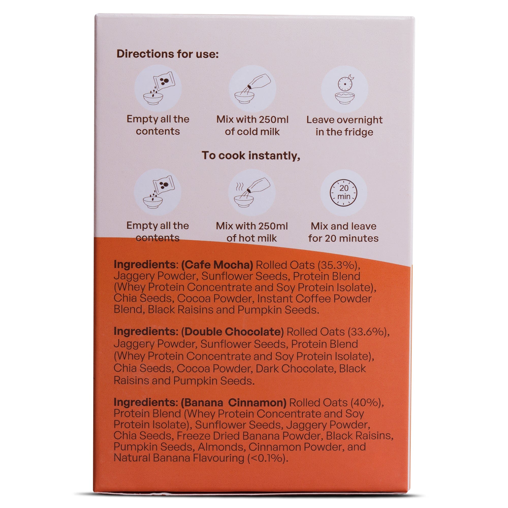 Rosier Foods Overnight Oats - Assorted Pack Pack of 6