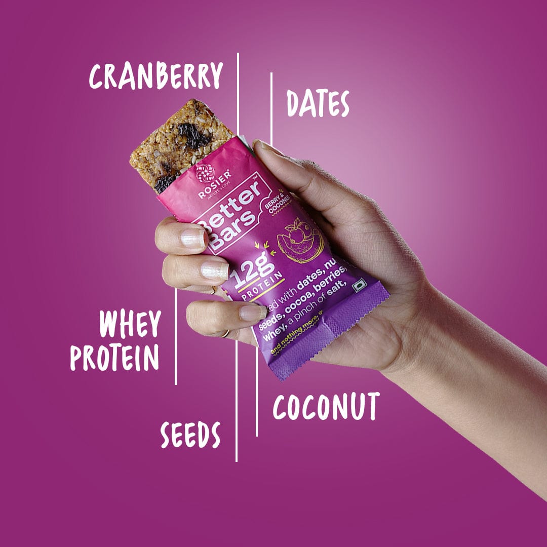 Rosier Foods Better Bars Pack of 3 / BERRY & COCONUT