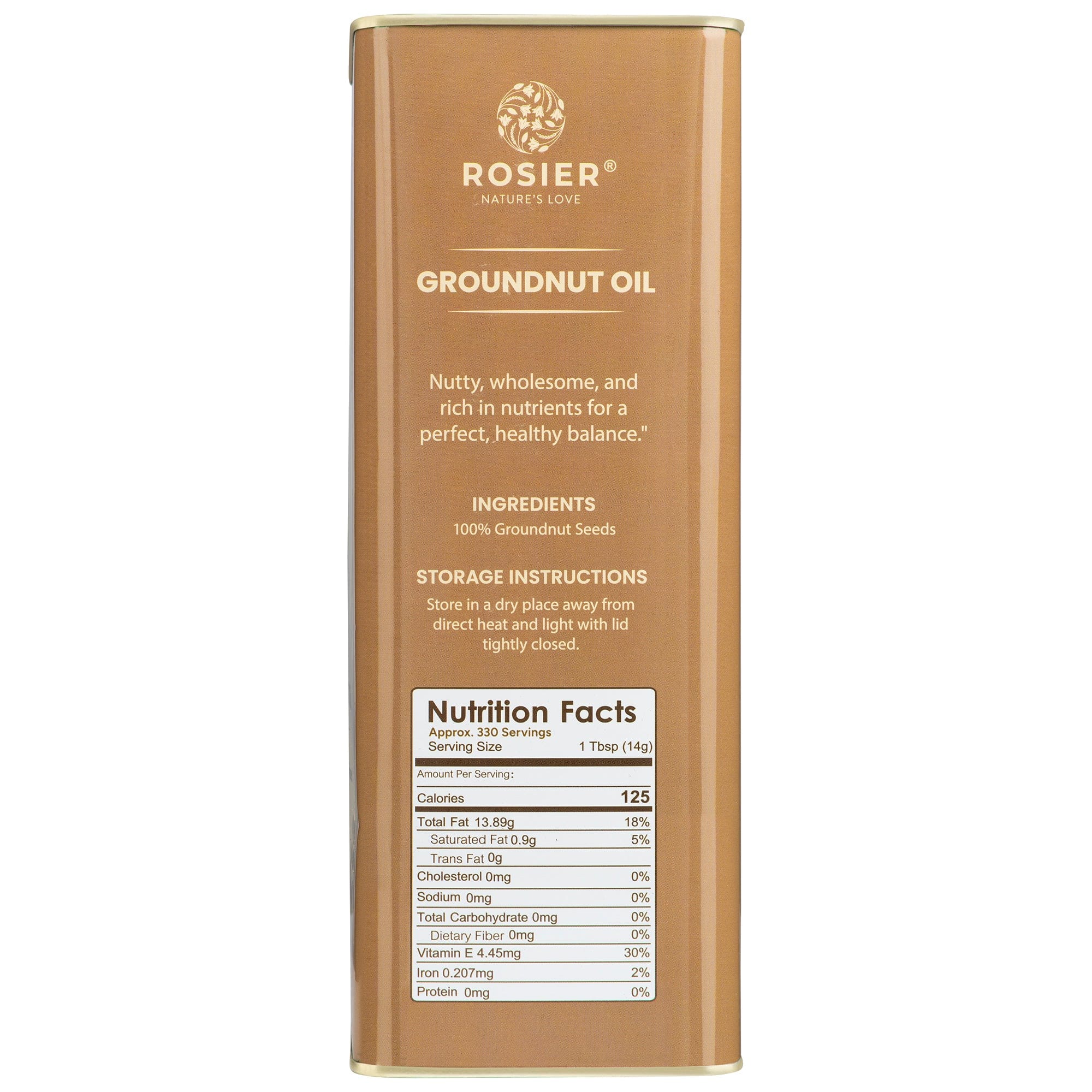Rosier Foods Stone Pressed Groundnut Oil