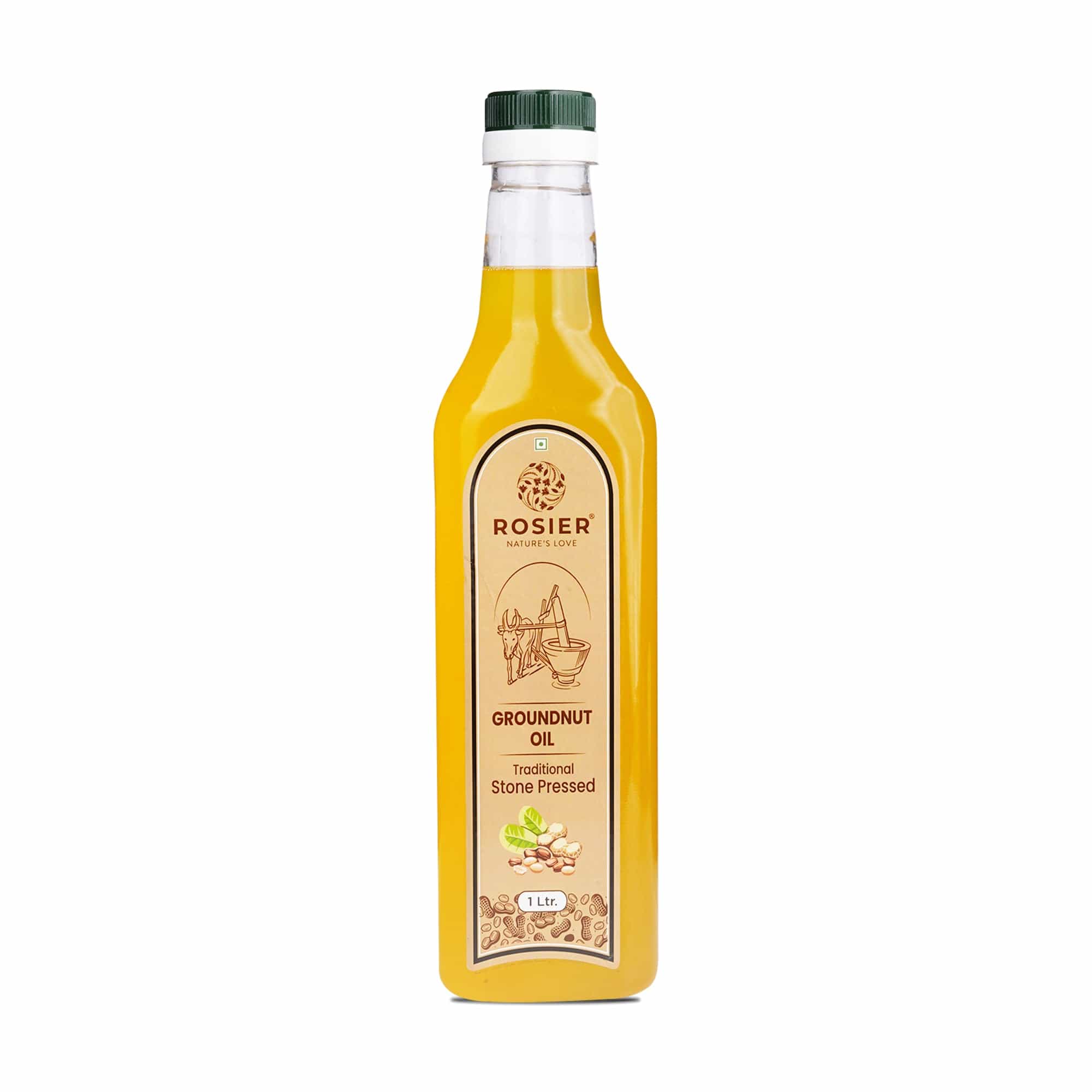Rosier Foods Stone Pressed Groundnut Oil 1000 ML (PET Bottle)