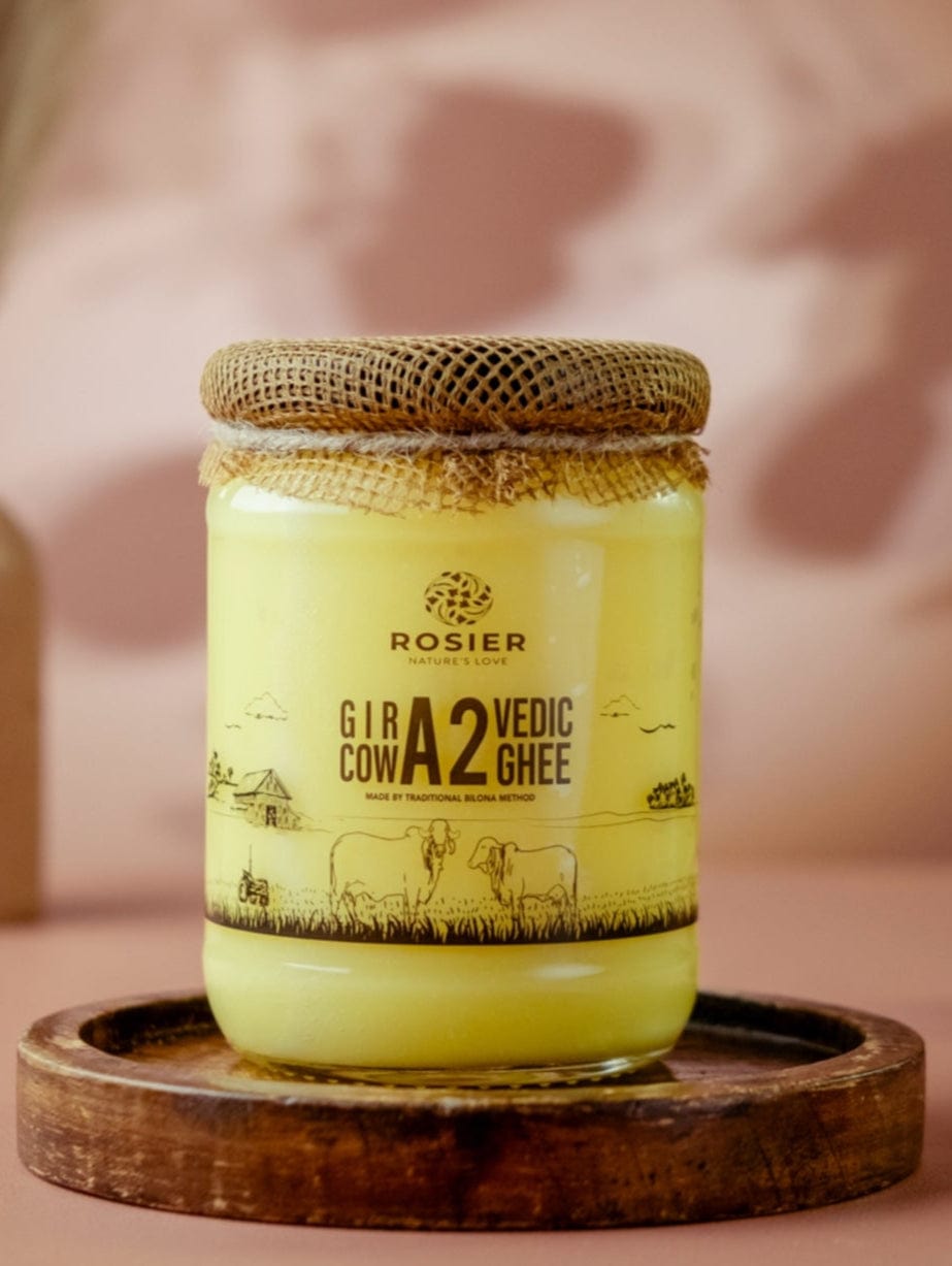 Rosier Foods Gir Cow A2 ghee - Made From Curd 500 ML