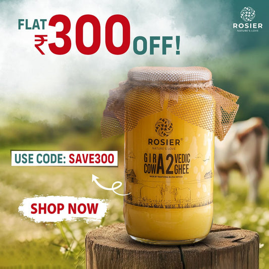 Rosier Foods Gir Cow A2 ghee 1 L 1 Ltr