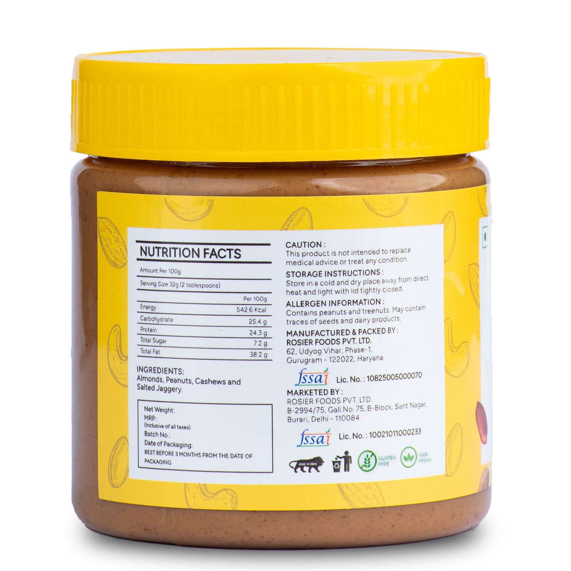 Rosier Foods Nut Butter 300g