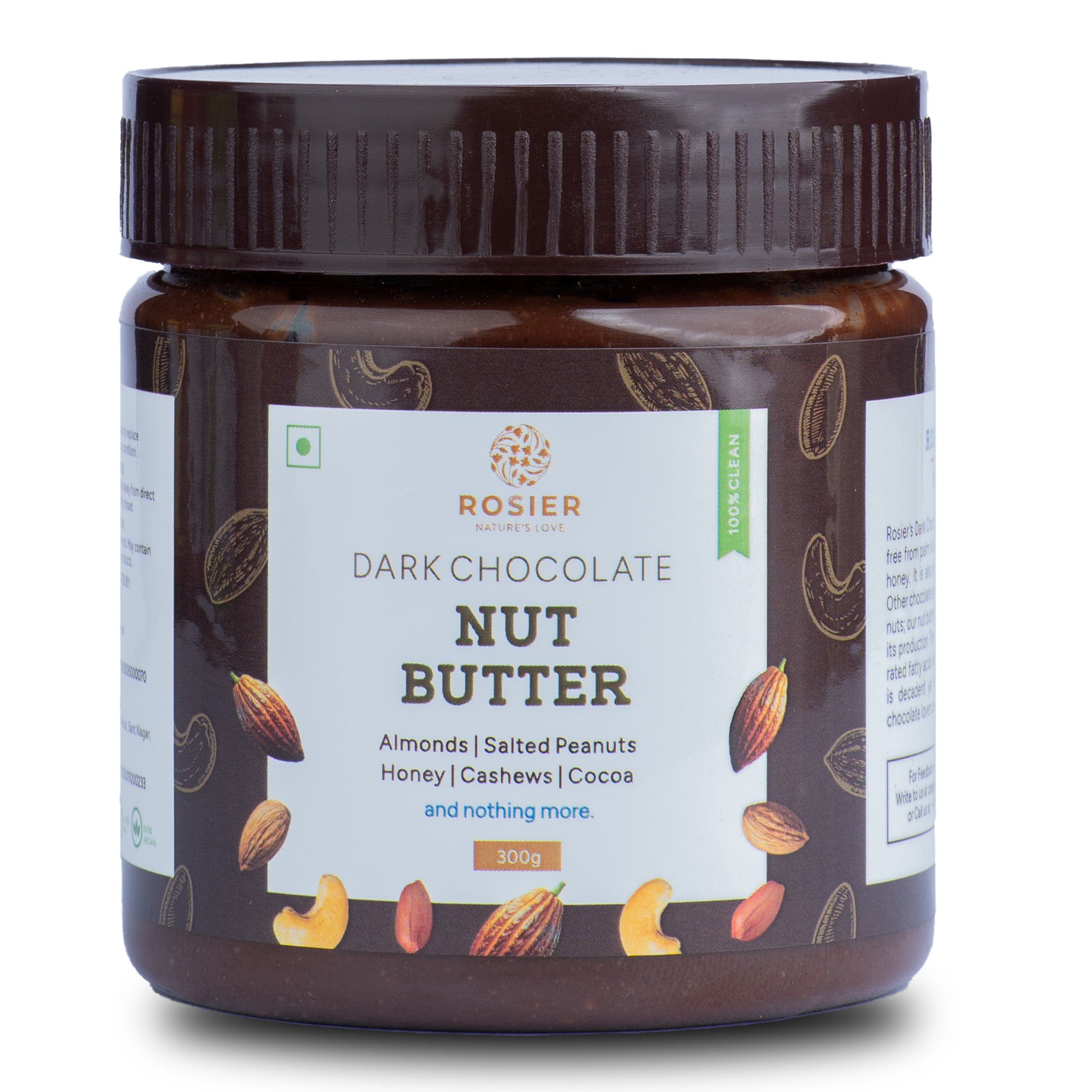 Rosier Foods Nut Butter Dark Chocolate 300g