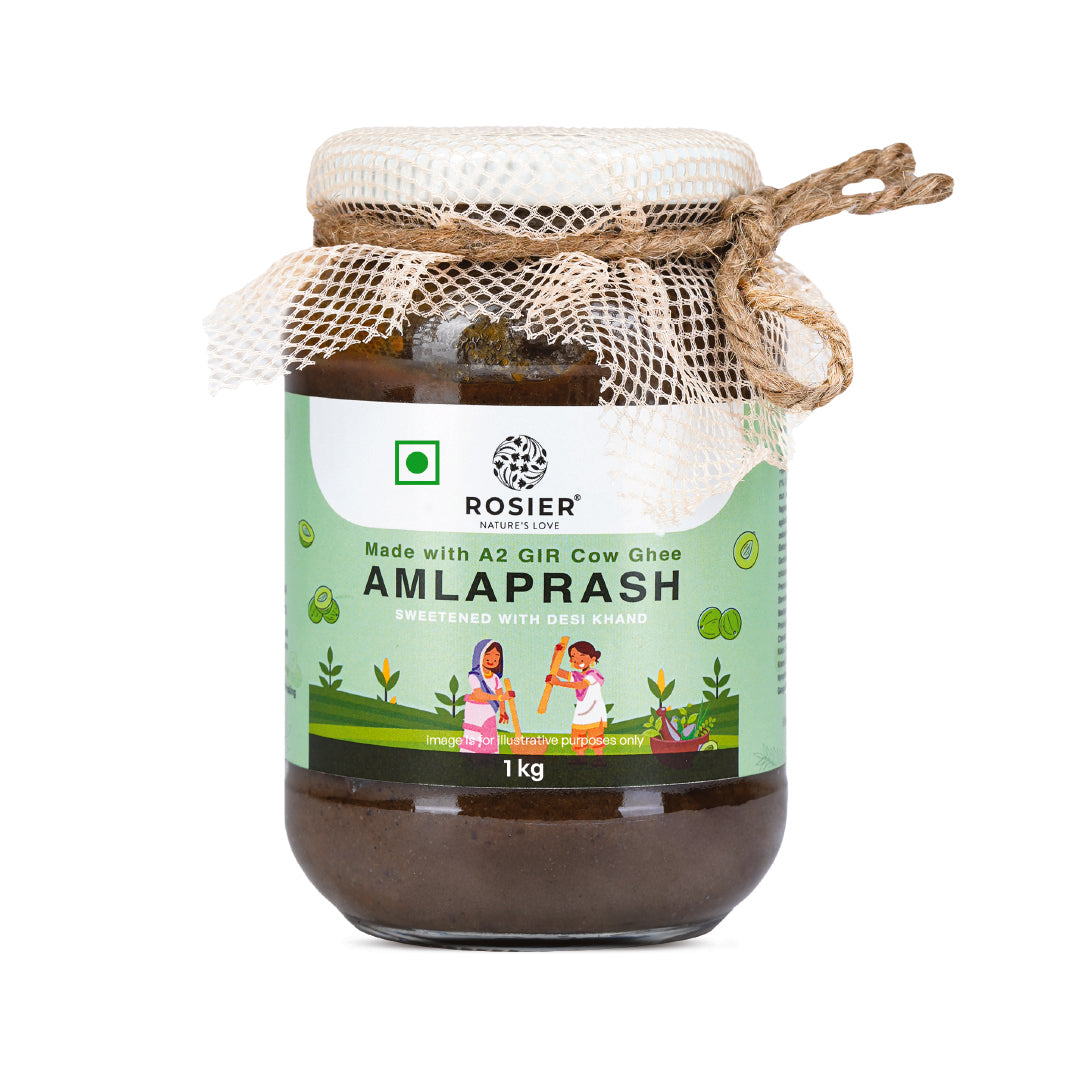 Amlaprash – Ayurvedic Immunity Booster & Modern Chyawanprash – Made with Organic Amla, A2 Desi Cow Ghee & Desi Khand – Supports Immunity, Energy & Digestion – Natural Health Supplement 1000g