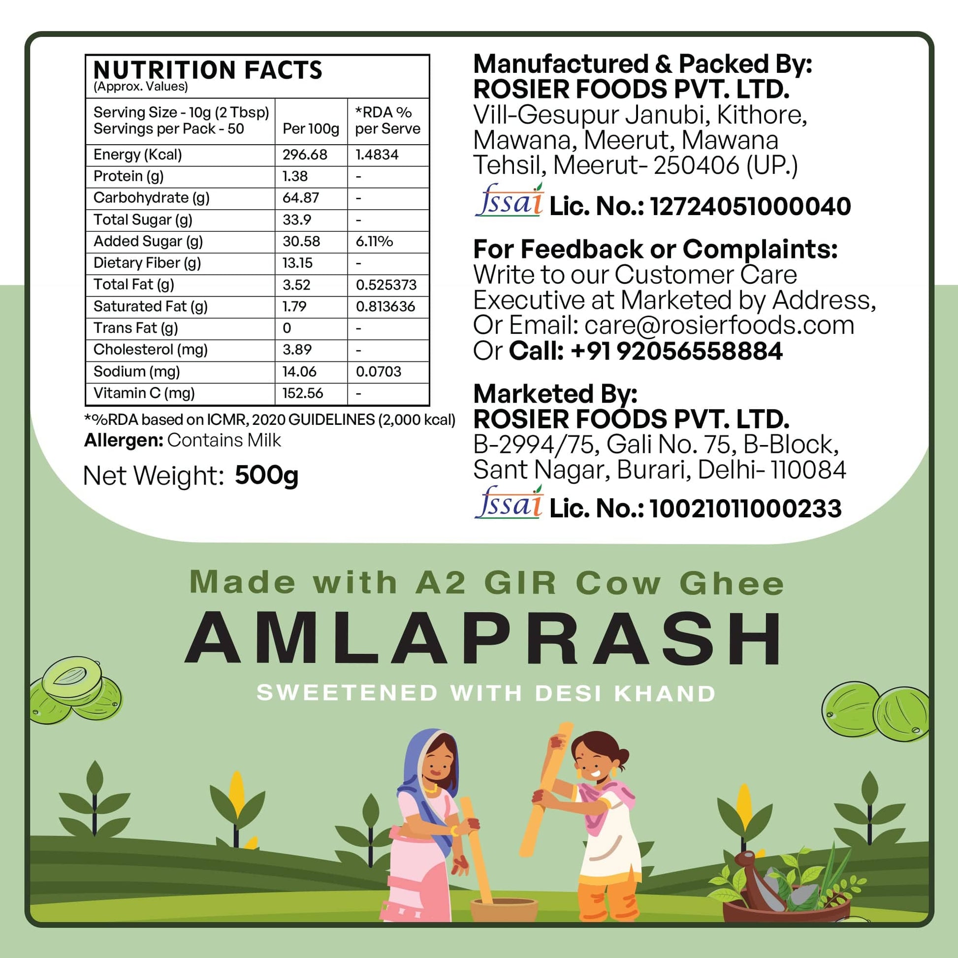 Amlaprash – Ayurvedic Immunity Booster & Modern Chyawanprash – Made with Organic Amla, A2 Desi Cow Ghee & Desi Khand – Supports Immunity, Energy & Digestion – Natural Health Supplement