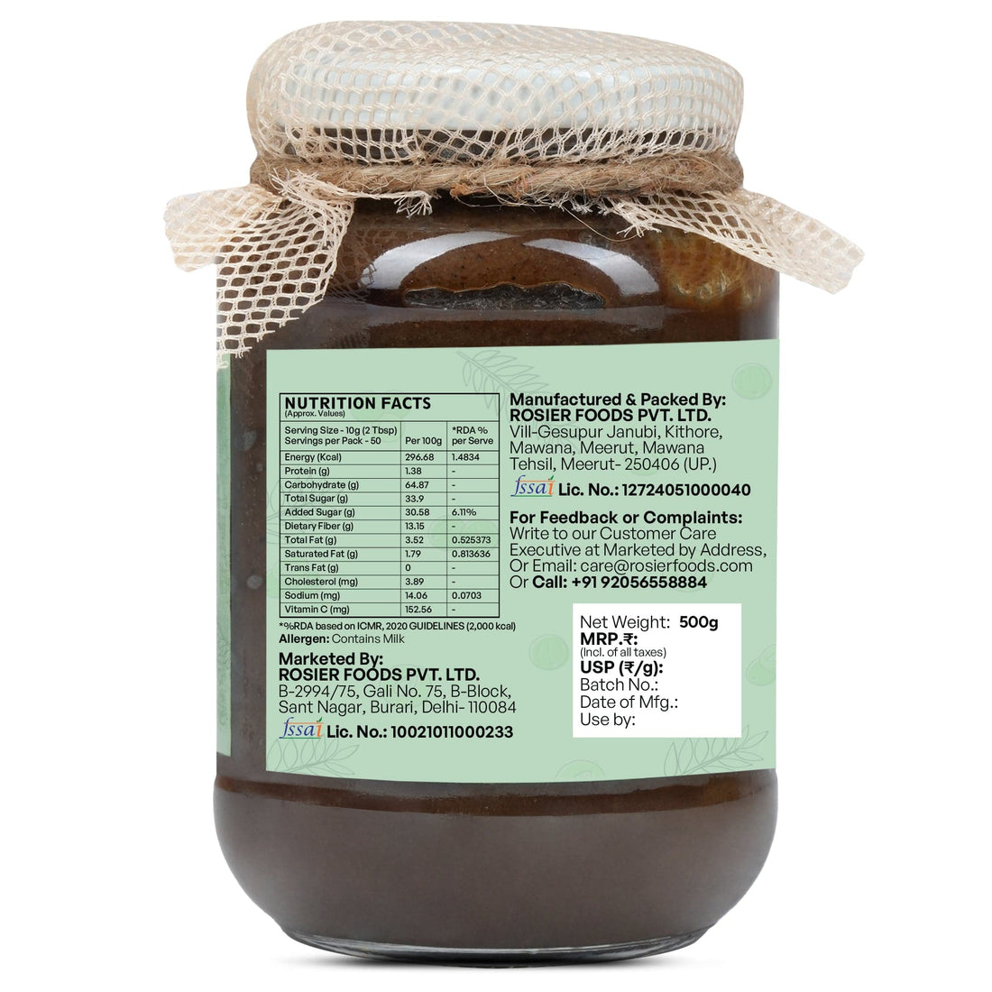 Amlaprash – Ayurvedic Immunity Booster & Modern Chyawanprash – Made with Organic Amla, A2 Desi Cow Ghee & Desi Khand – Supports Immunity, Energy & Digestion – Natural Health Supplement 500g