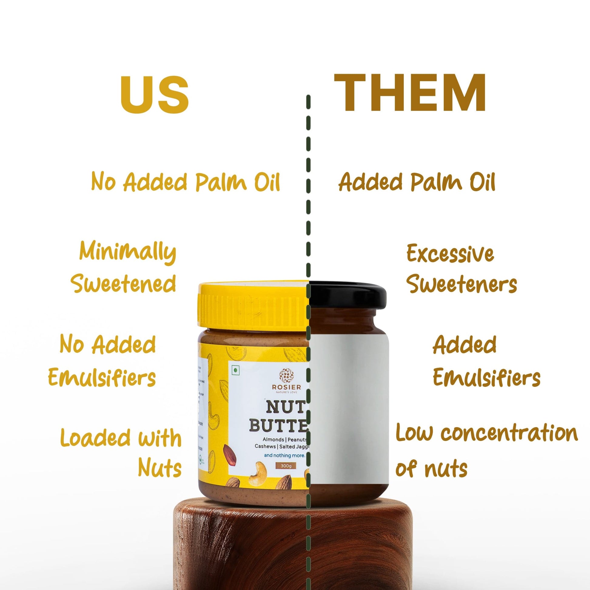 Creamy Nut Butter – Almond & Peanut Blend – 100% Natural, No Added Sugar – Vegan, Keto & Gluten-Free Friendly 300g