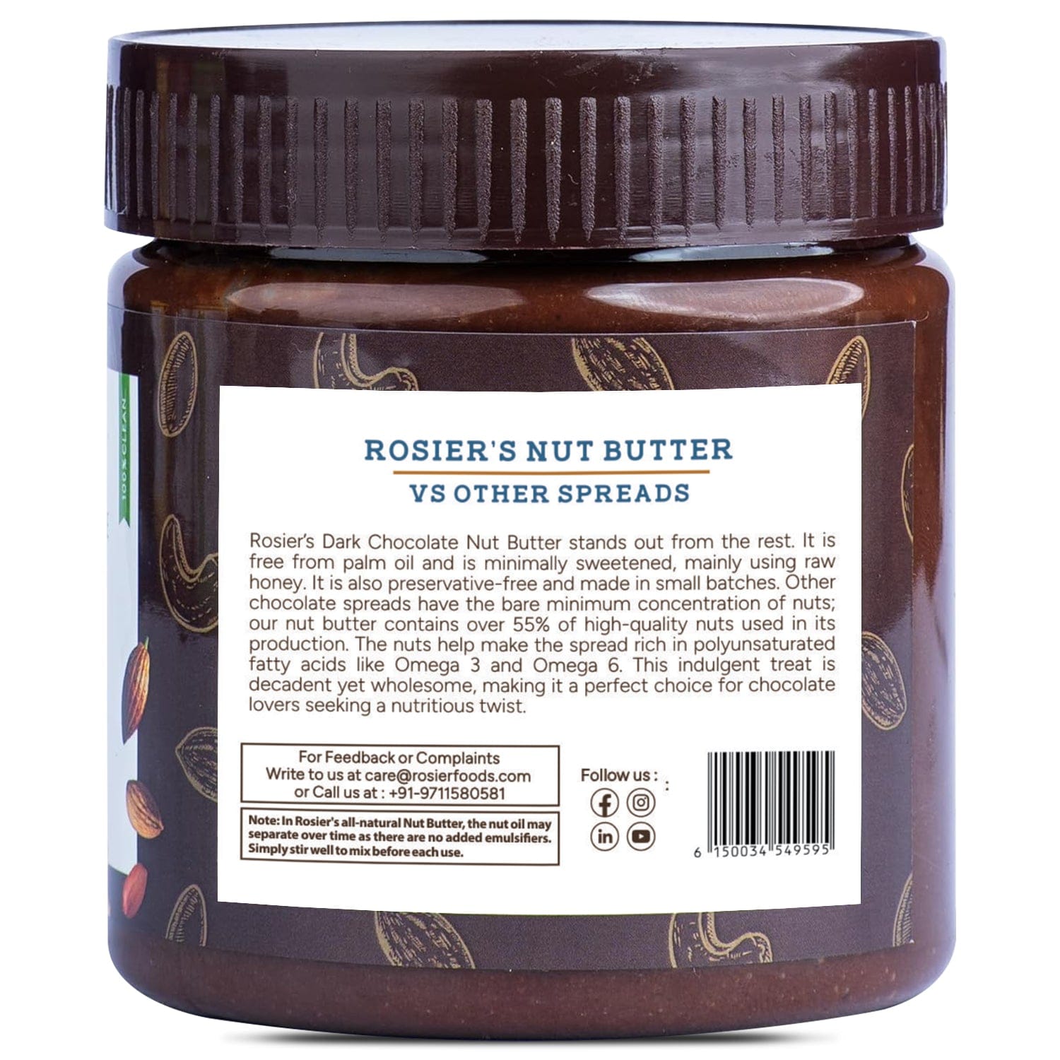 Nut Butter Dark Chocolate 300g