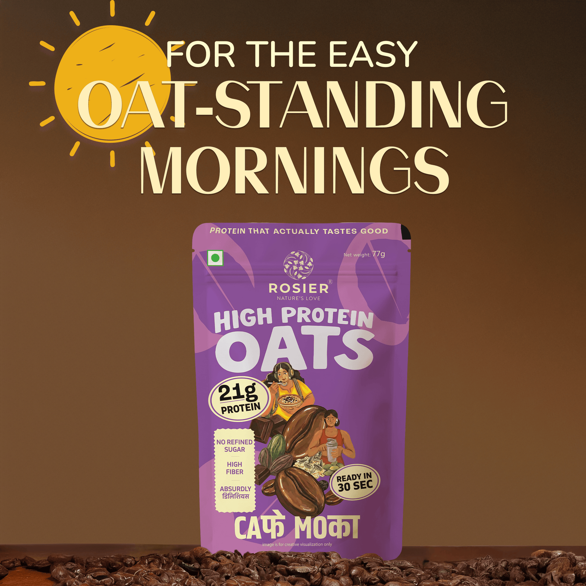High Protein Oats - Cafe Mocha Pack of 1 X 6