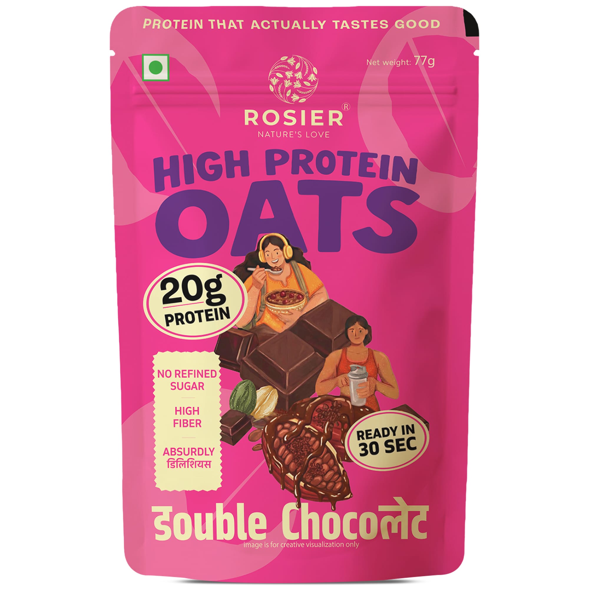 High Protein Oats - Double Chocolate Pack of 1 X 6