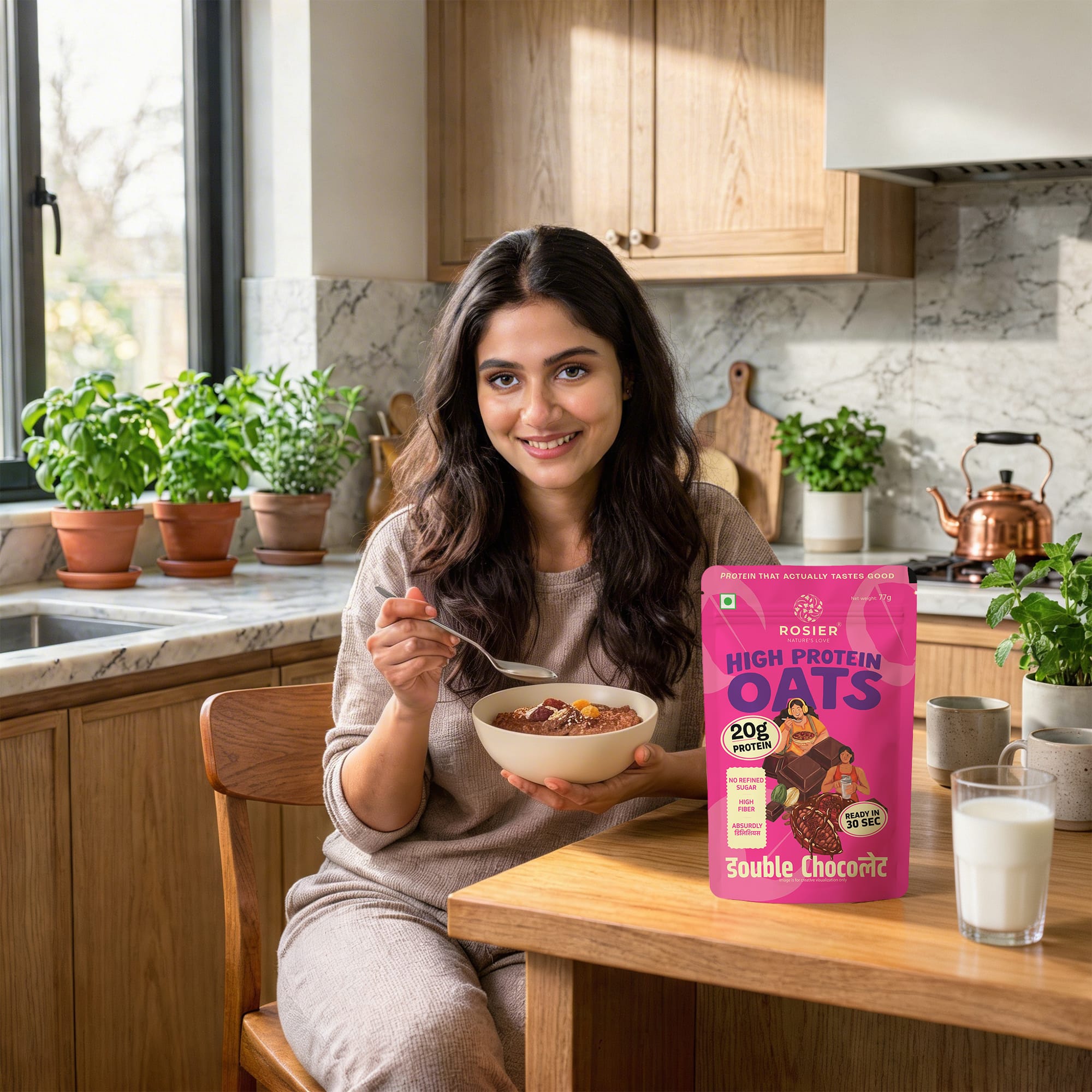 High Protein Oats - Double Chocolate Pack of 1 X 6