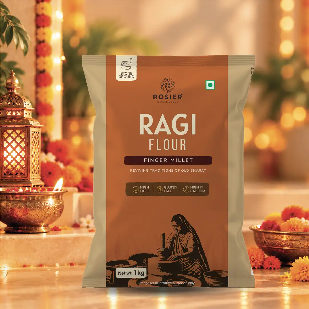 Ragi Atta 1kg | Stone Ground High Calcium Finger Millet 1 Kg